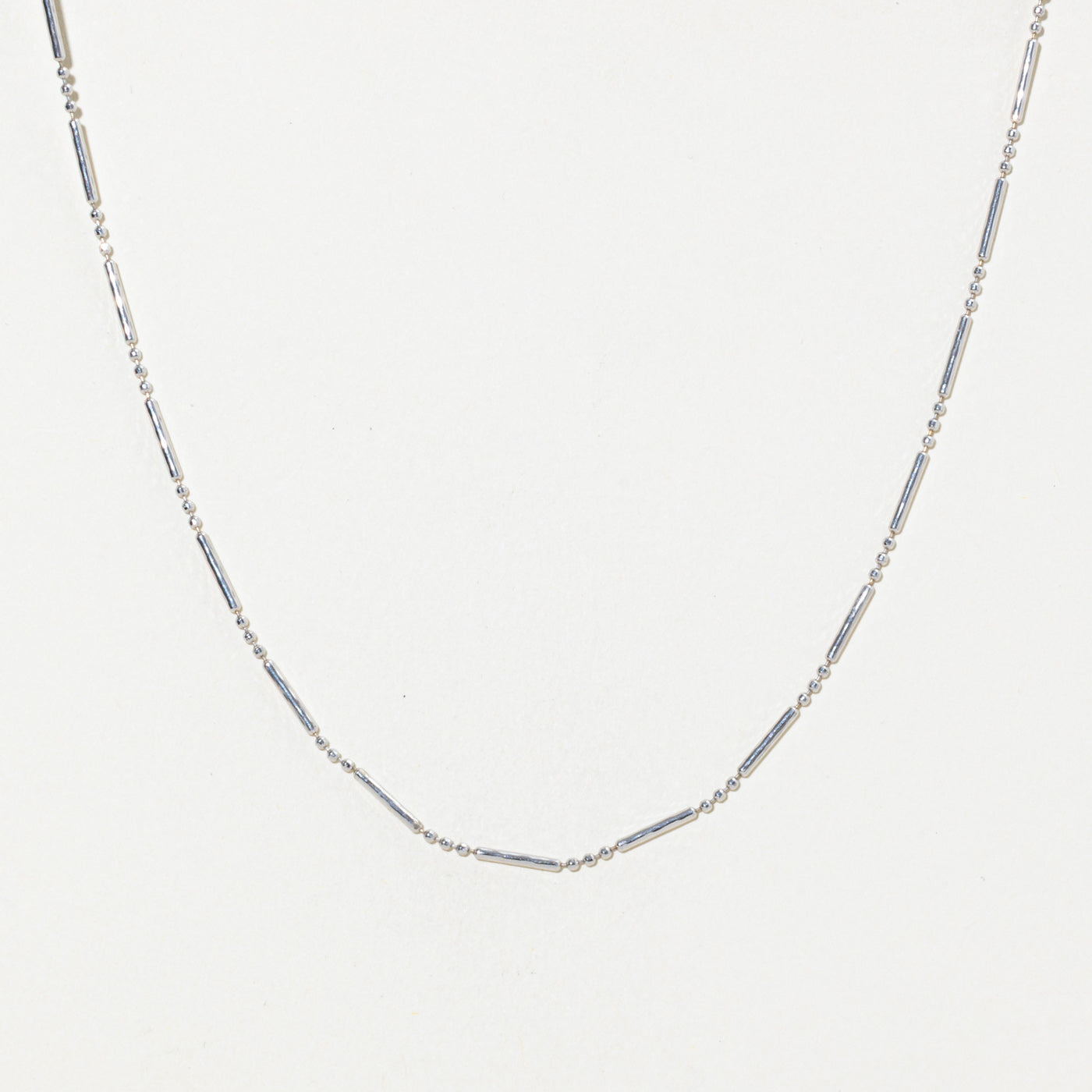 Italian 14k Bar & Bead Chain | 1.3mm | 16"