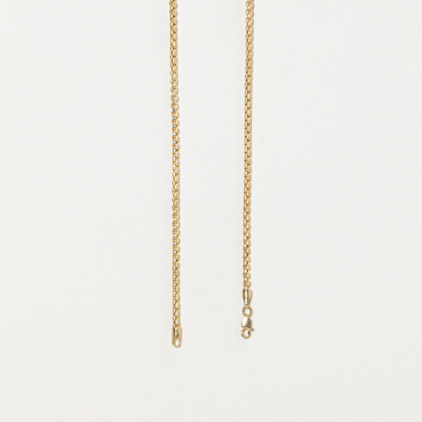 14k Box Link Chain | 2.4mm | 18"