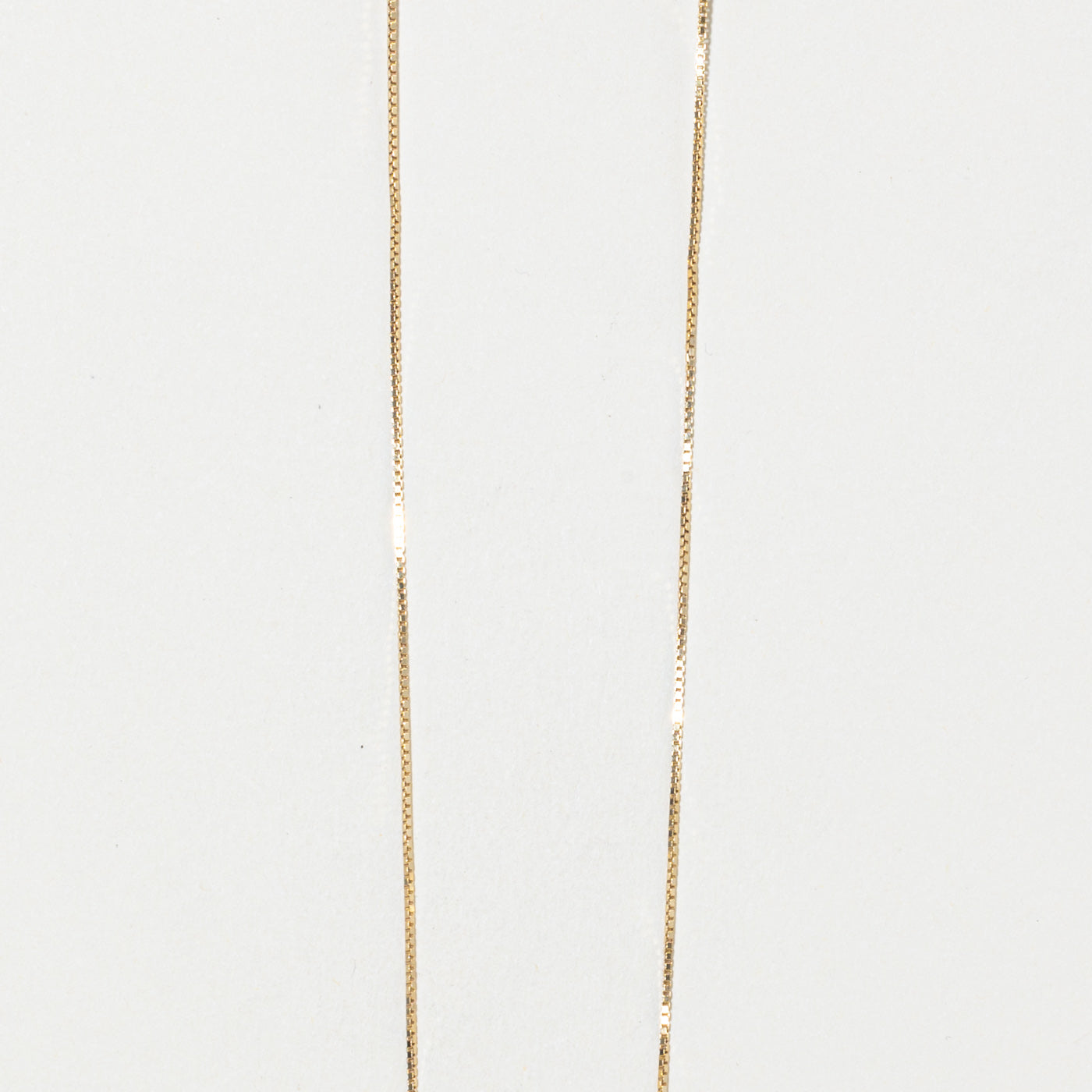 14k Yellow Gold Box Chain | 0.75mm | 30"
