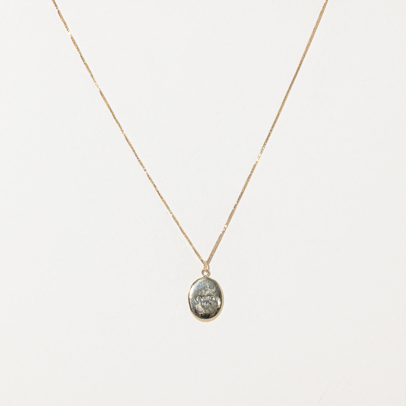‘Pyrrha’ 14k Let Nature Be Your Teacher Pendant Necklace | 20"