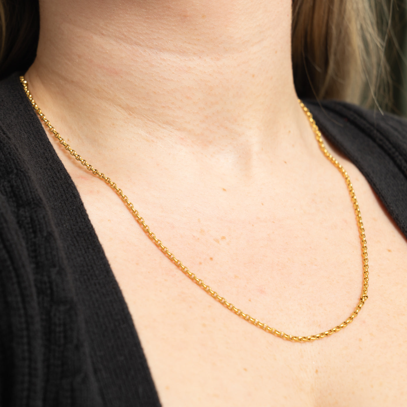 Italian 18k Rolo Chain | 1.92mm | 19"