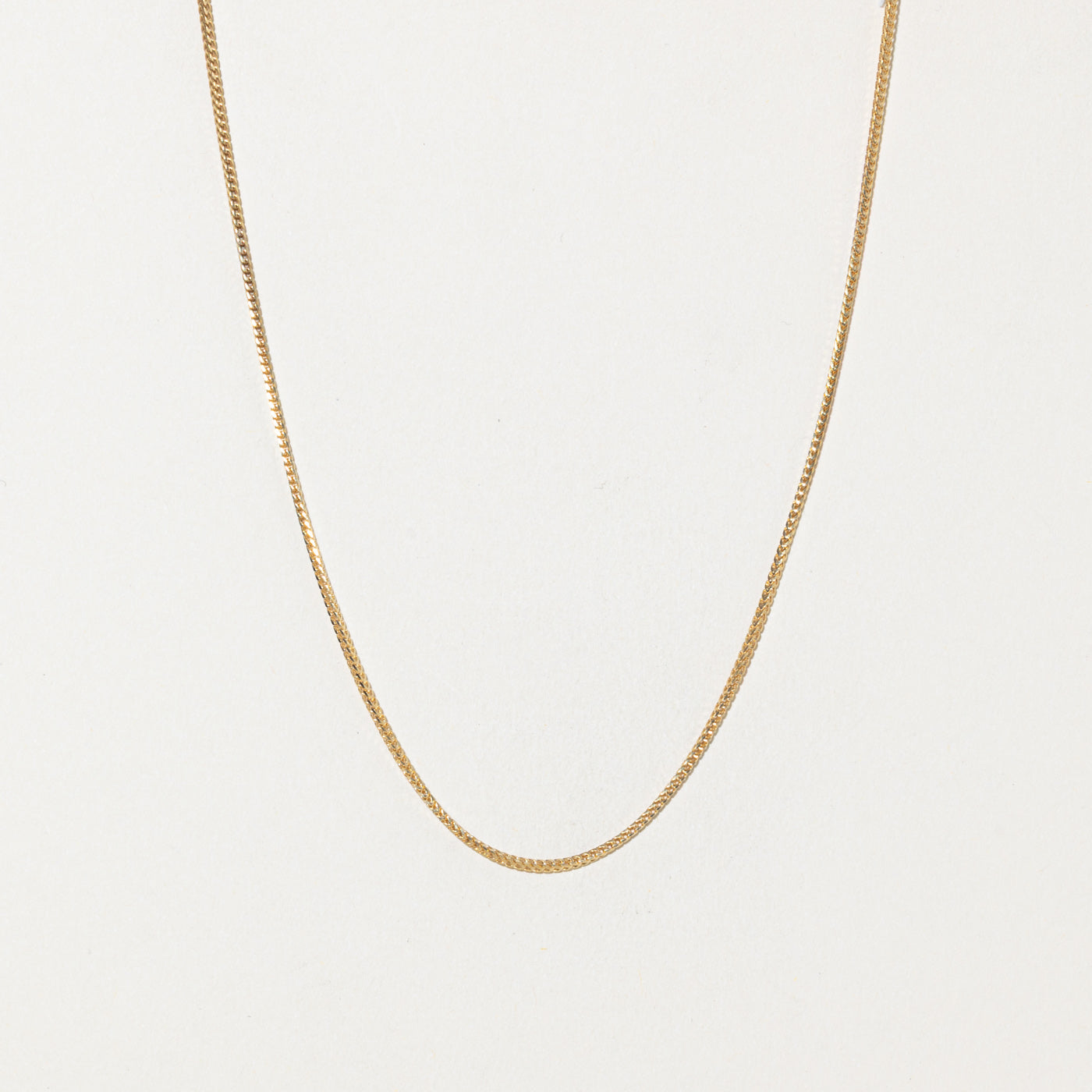 18k Curb Link Chain | 1.16mm | 16"