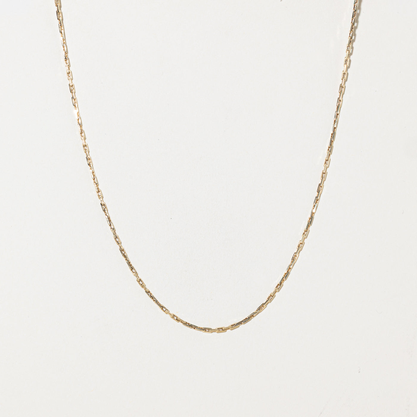 10k Thin Paperclip Chain | 1.34mm | 23"