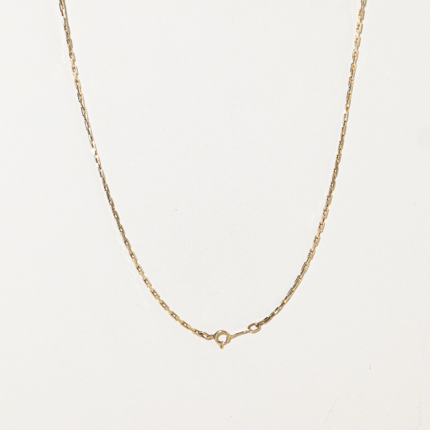 10k Thin Paperclip Chain | 1.34mm | 23"