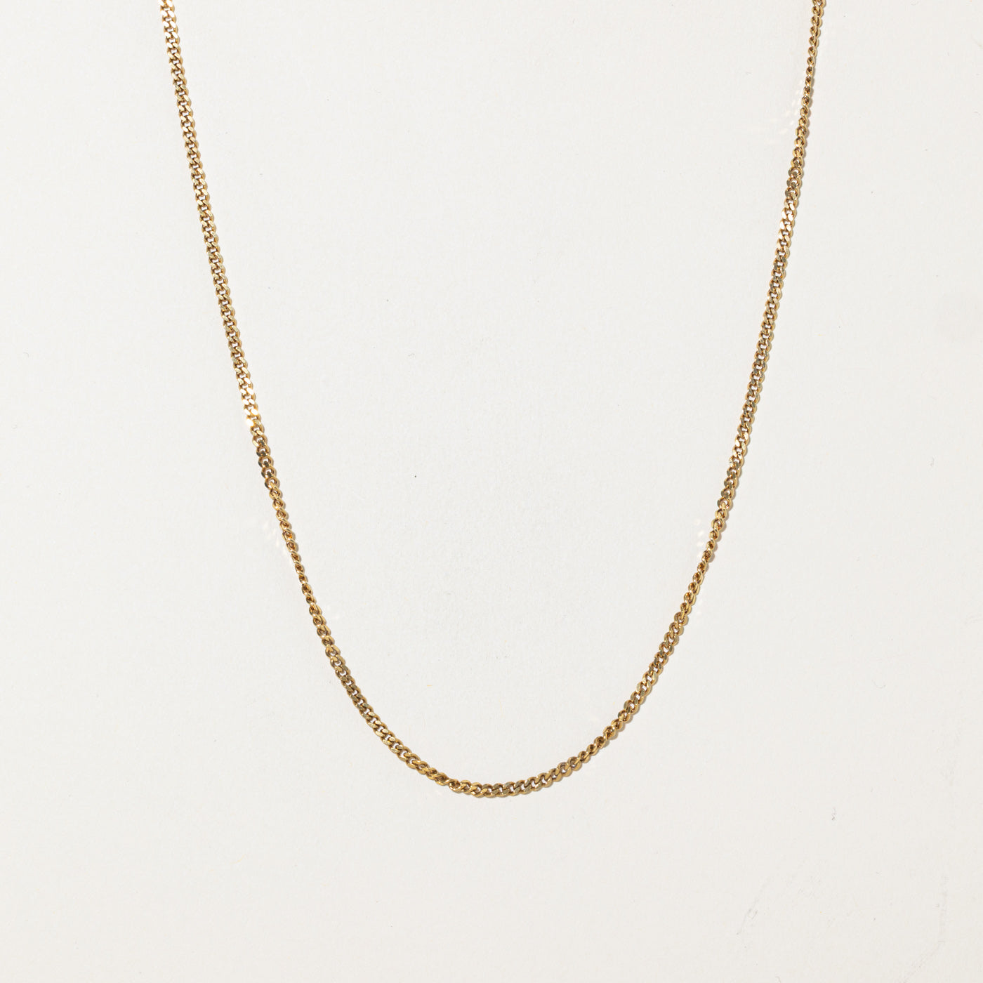 Vintage Italian 18k Curb Chain | 2.34mm | 24"