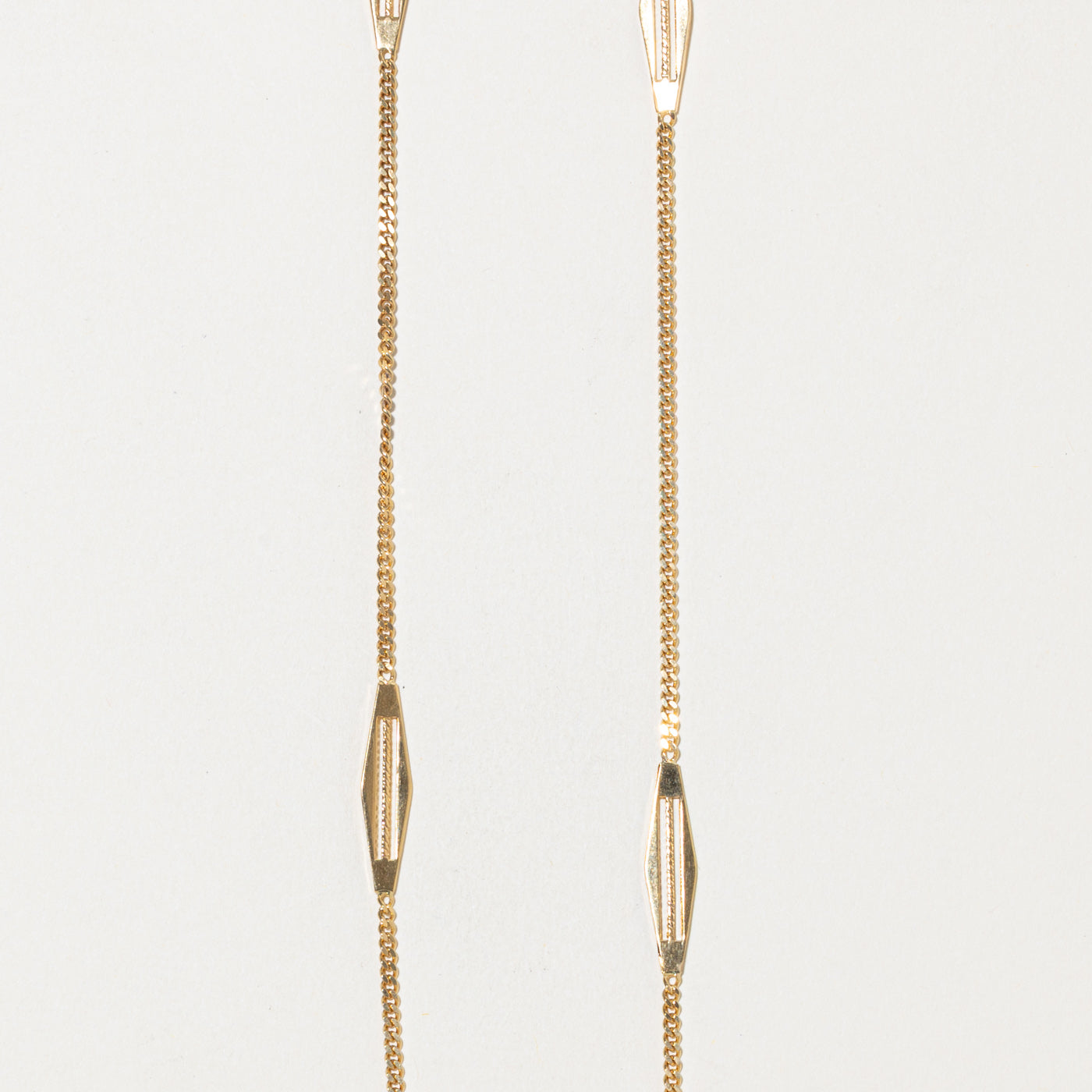 Italian 18k Bar Link Chain | 5.8mm | 30.5"