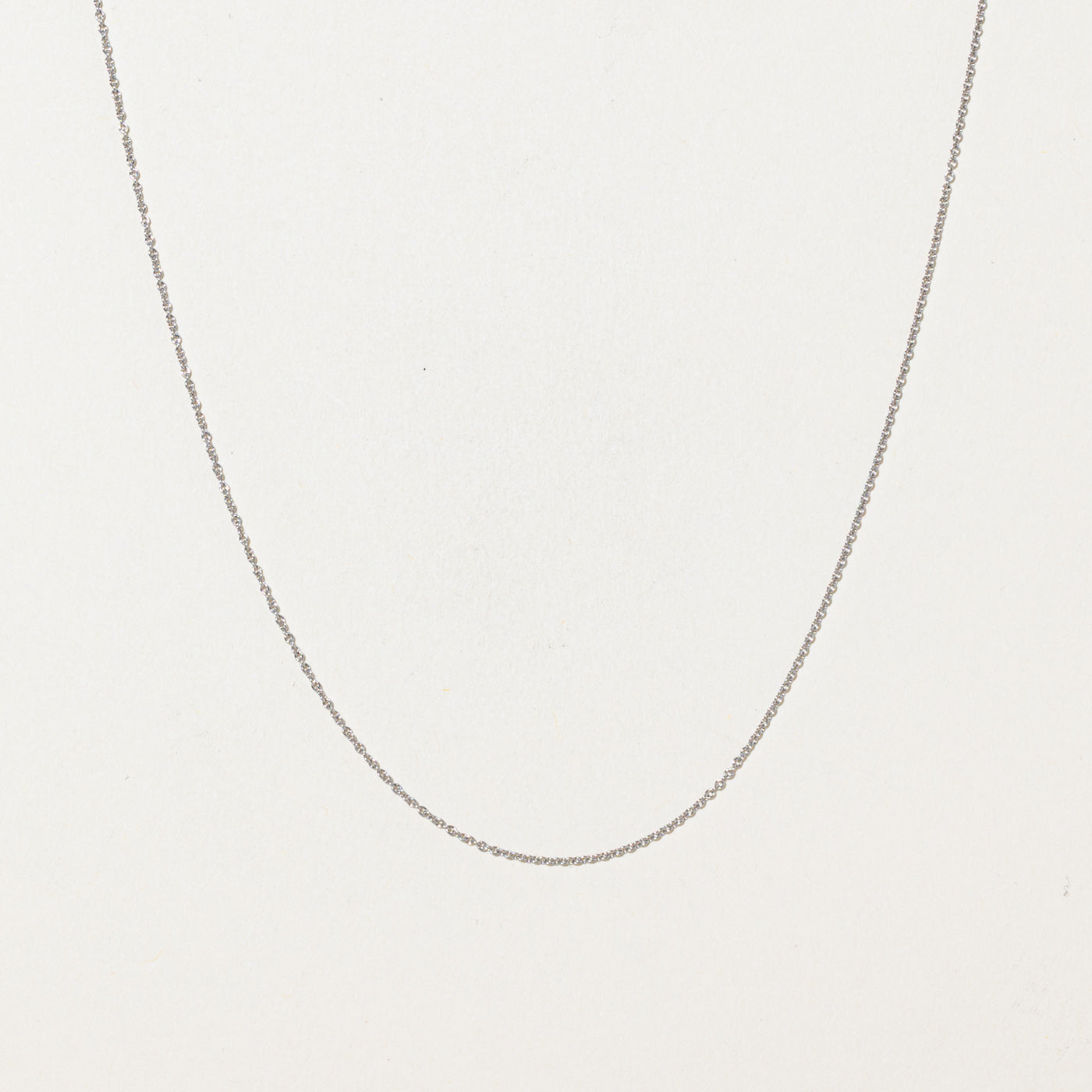 Tiffany & Co' Platinum Cable Chain | 0.65mm | 20