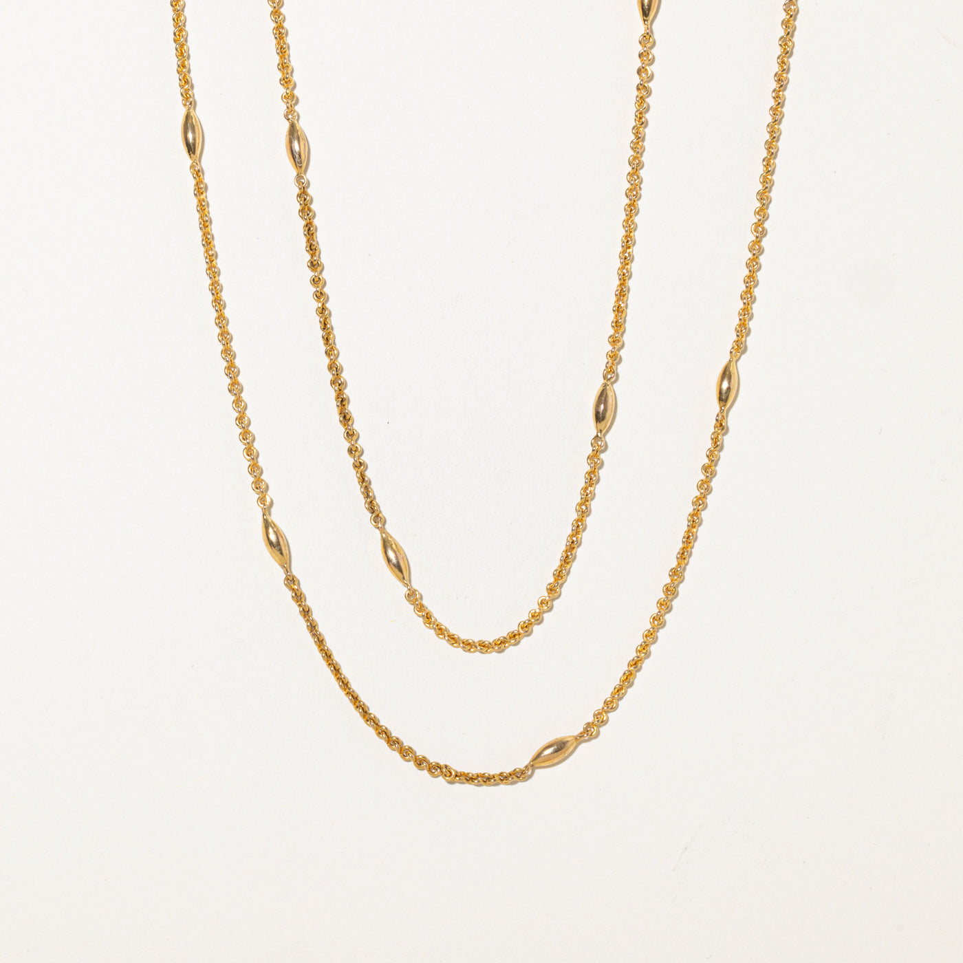 17k Yellow Gold Satellite Chain | 50"