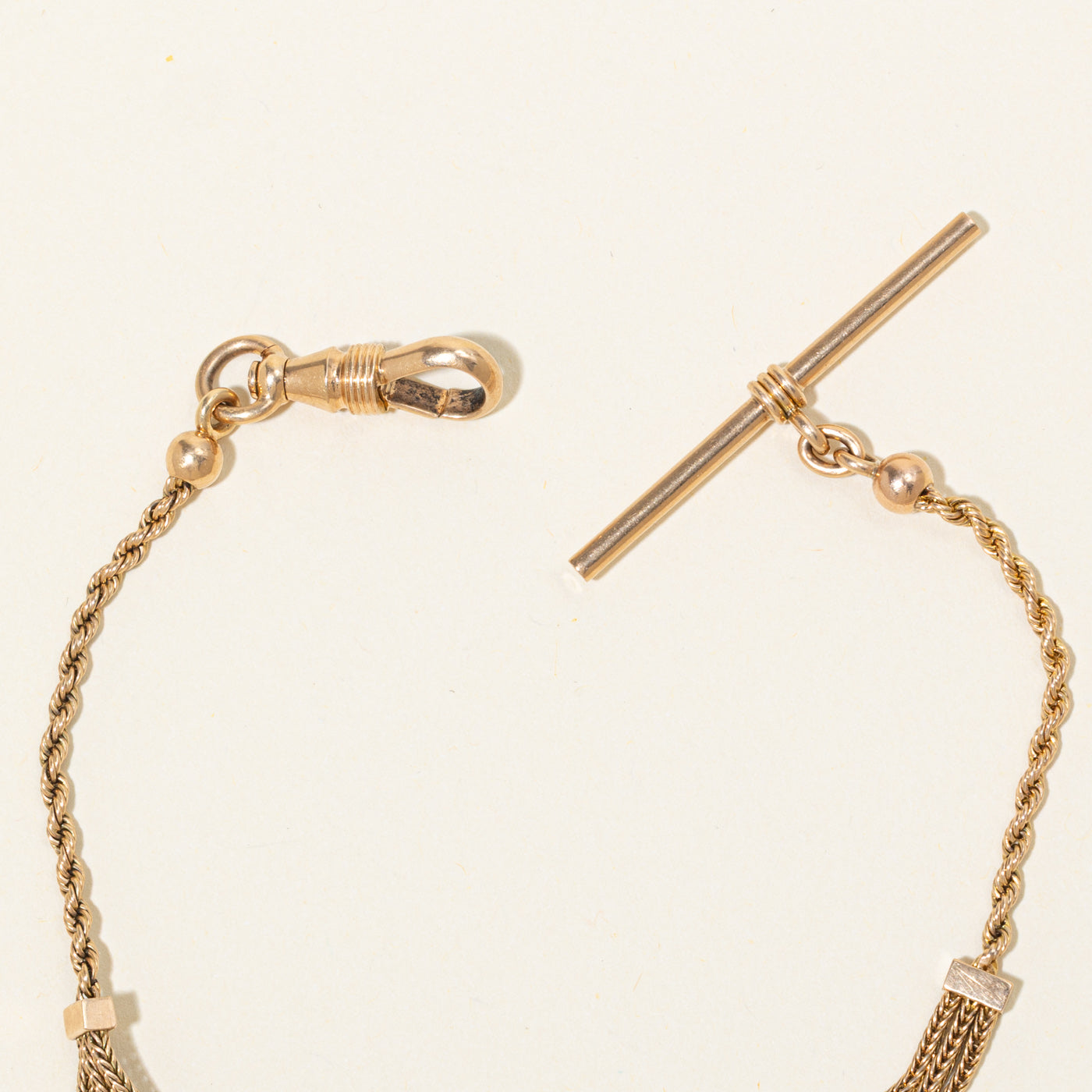 14k Rope Layered Watch Chain | 8.25"