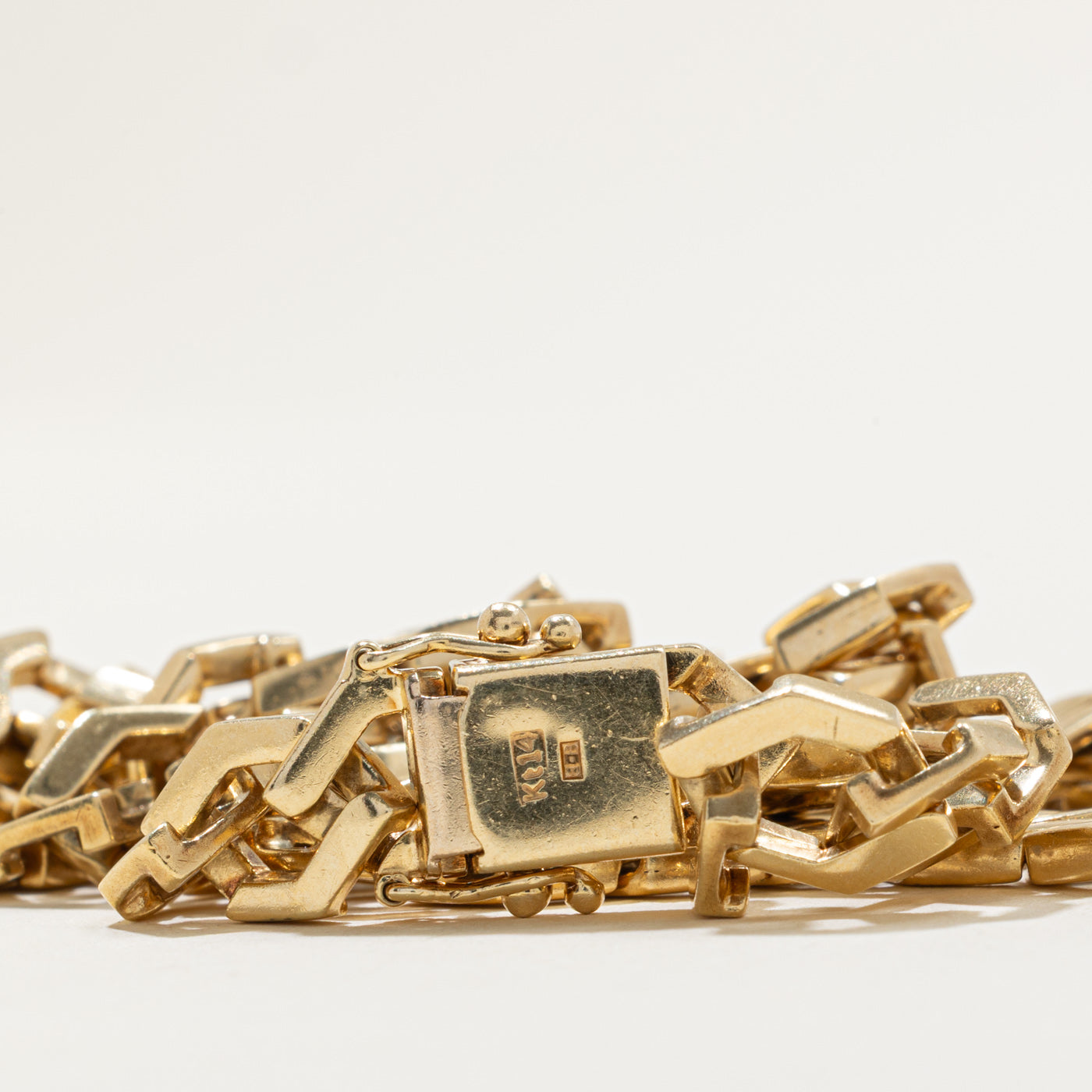 14k Modified Curb Link Chain| 7.4mm | 18"