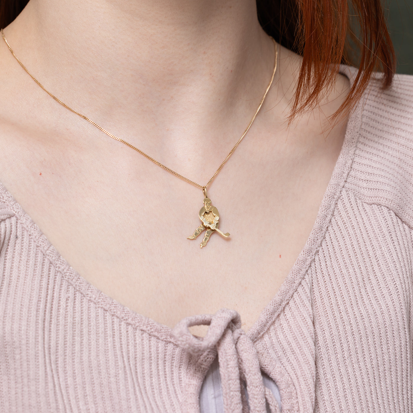 10k Hockey Player Charm