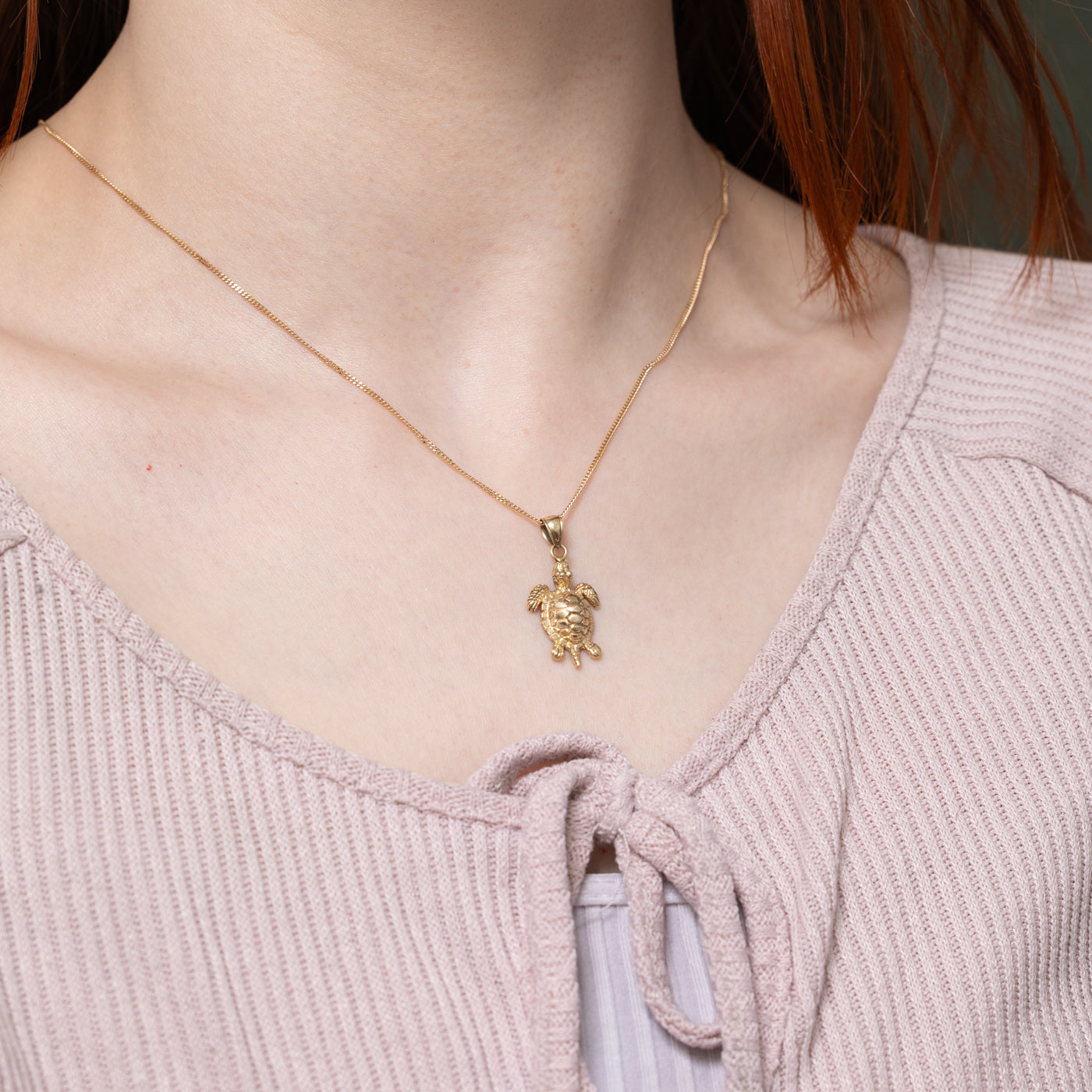 14k Turtle Pendant
