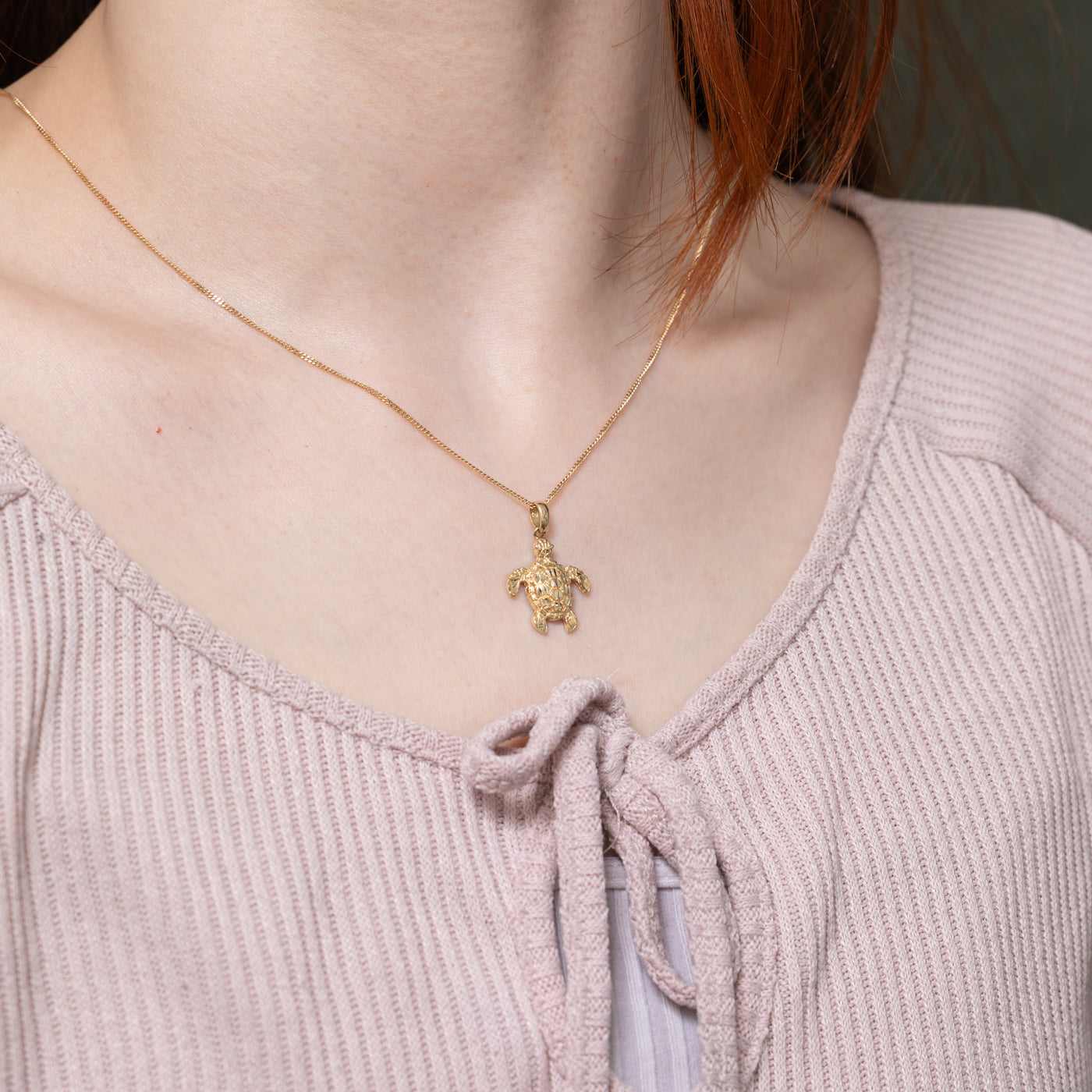14k Turtle Pendant