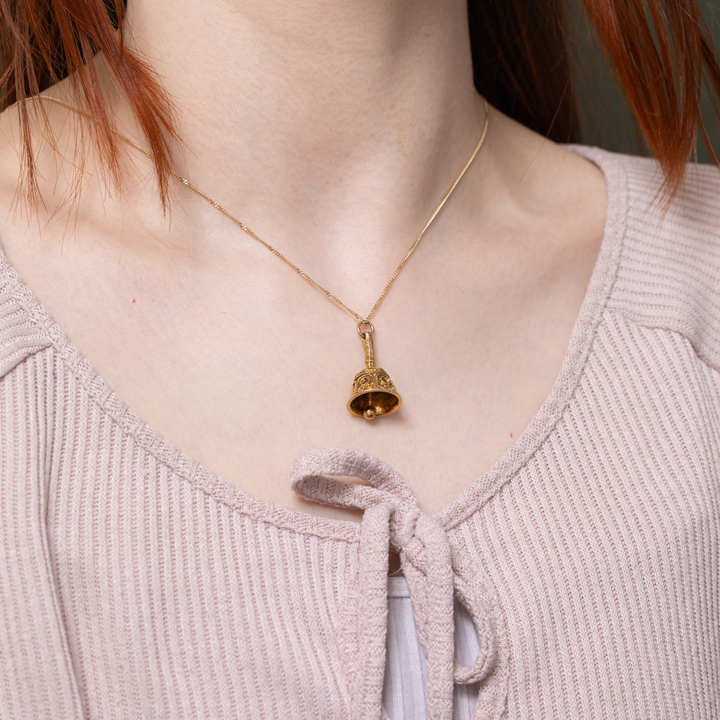 9k Ornate Bell Charm