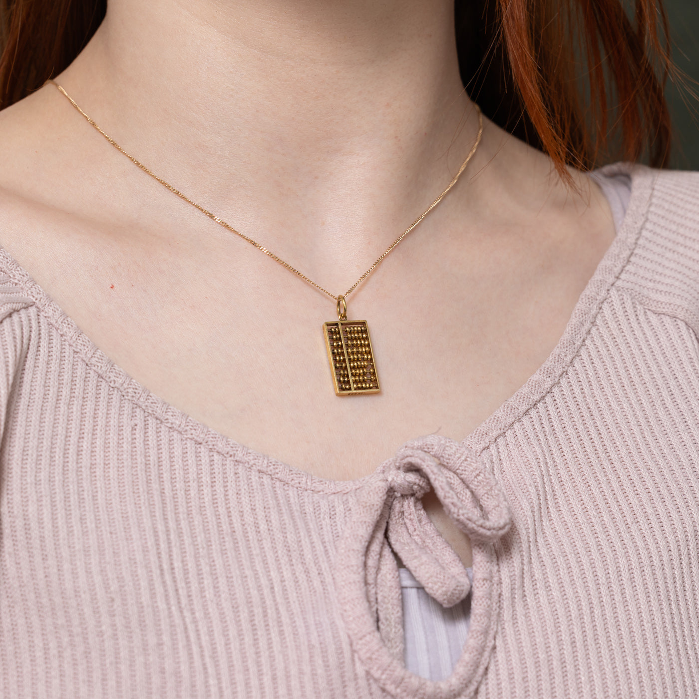 14k Abacus Charm