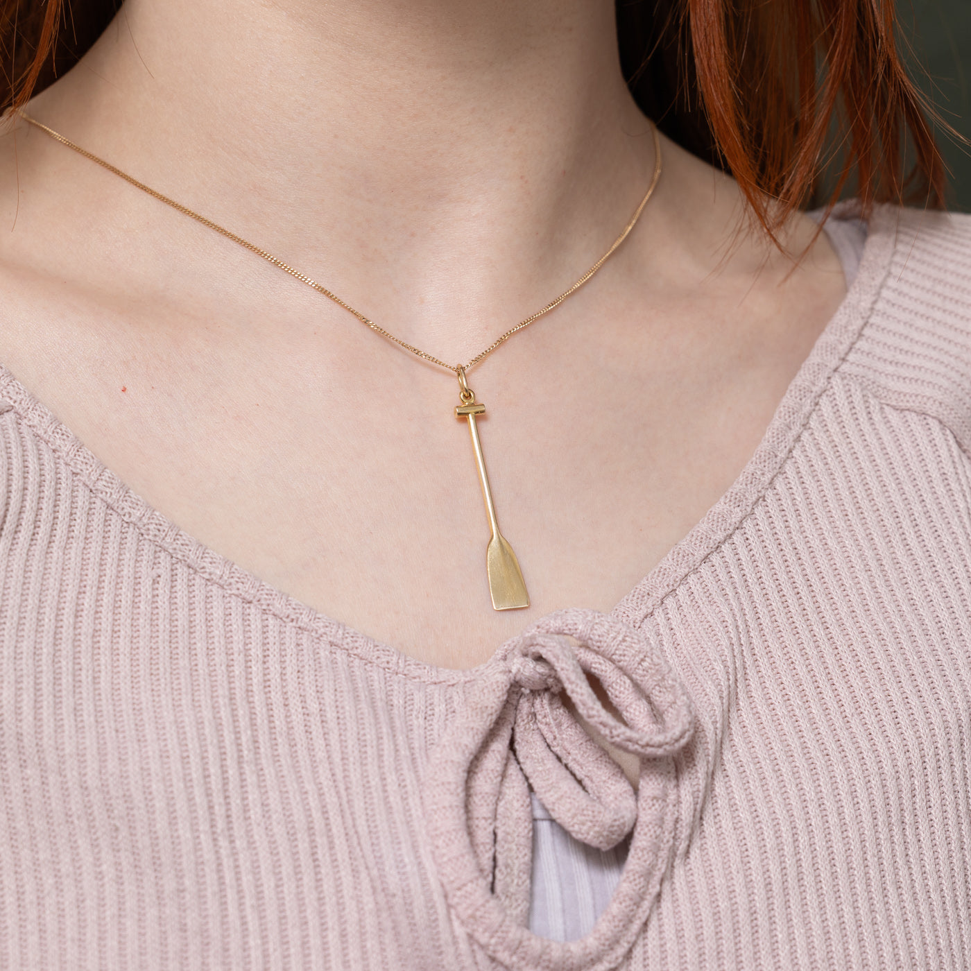 14k Oar Charm