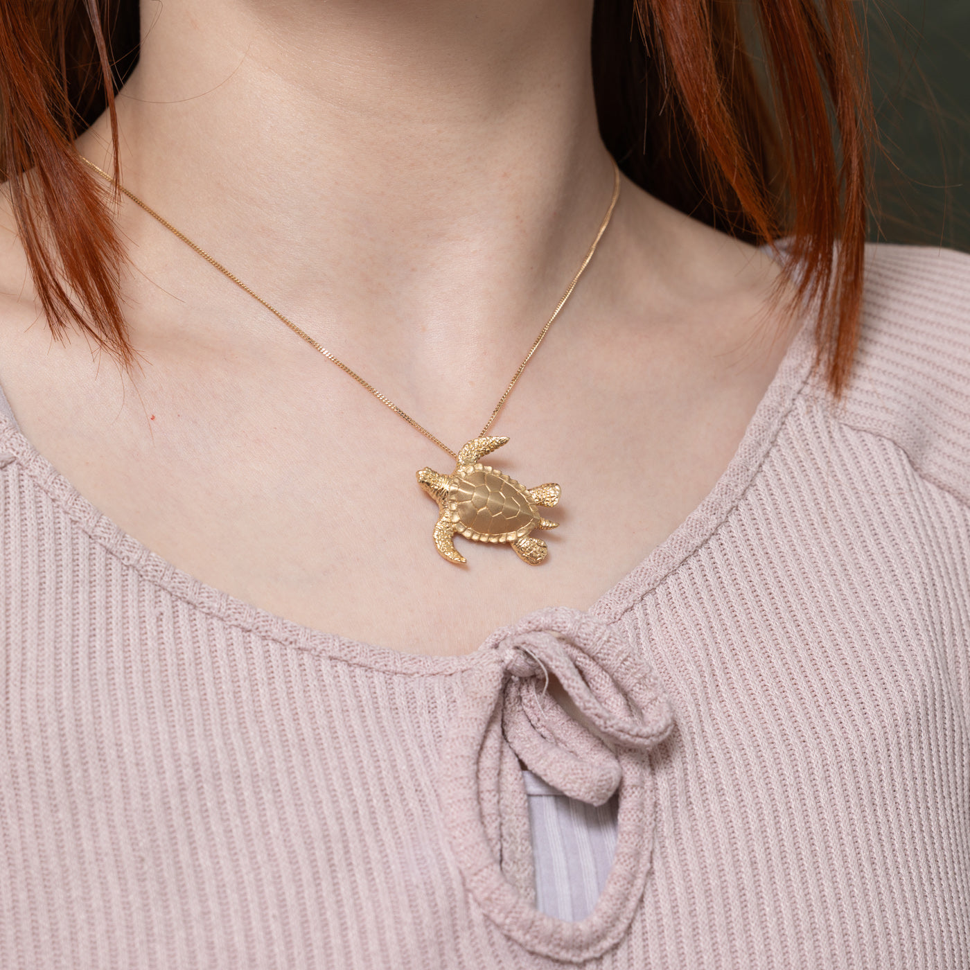 14k Turtle Pendant