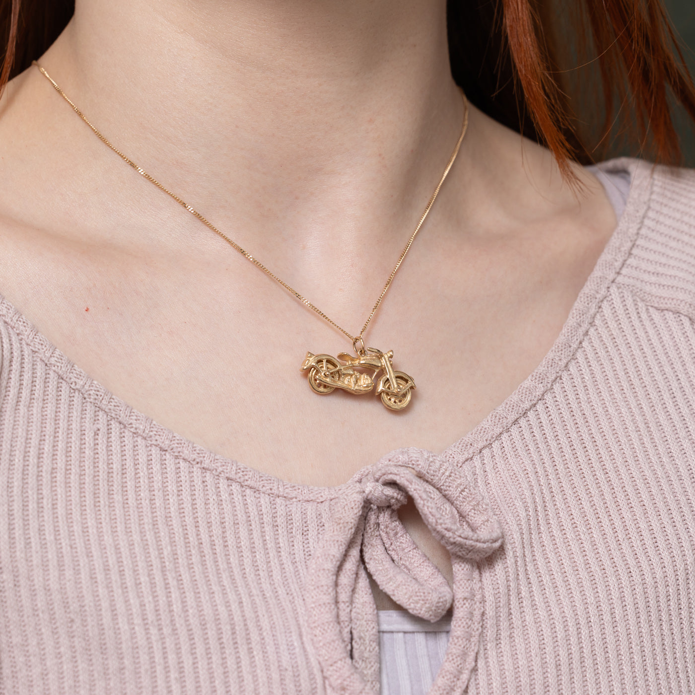 14k Motorcycle Charm