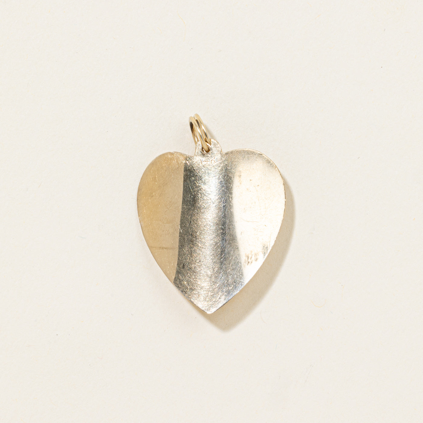 14k Scorpio Zodiac Heart Pendant