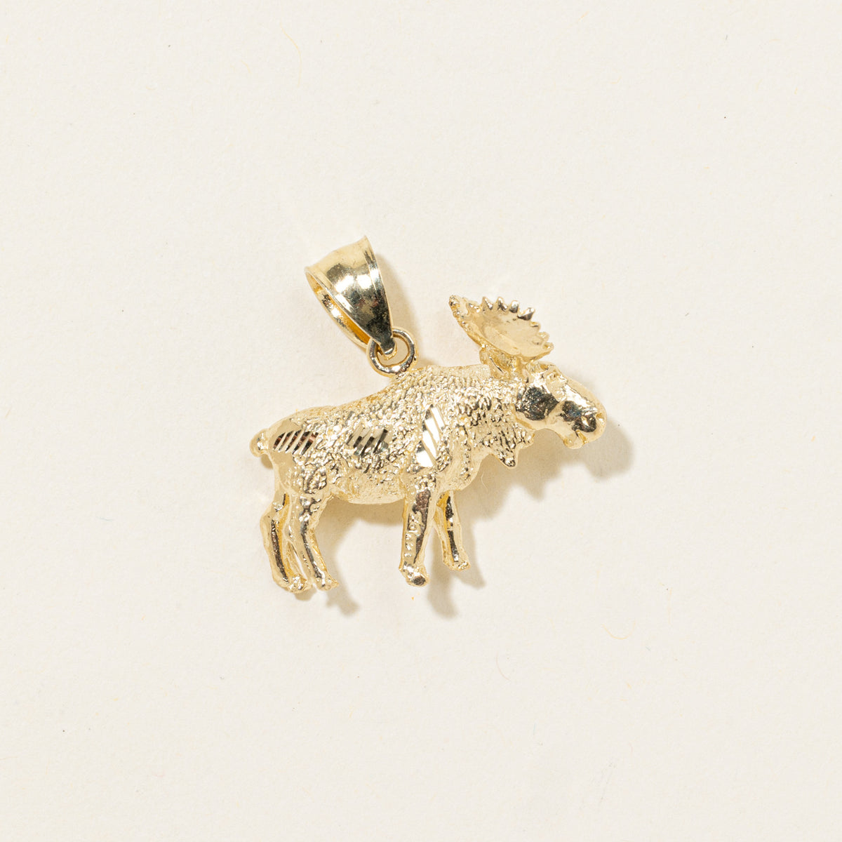 14k Moose Pendant