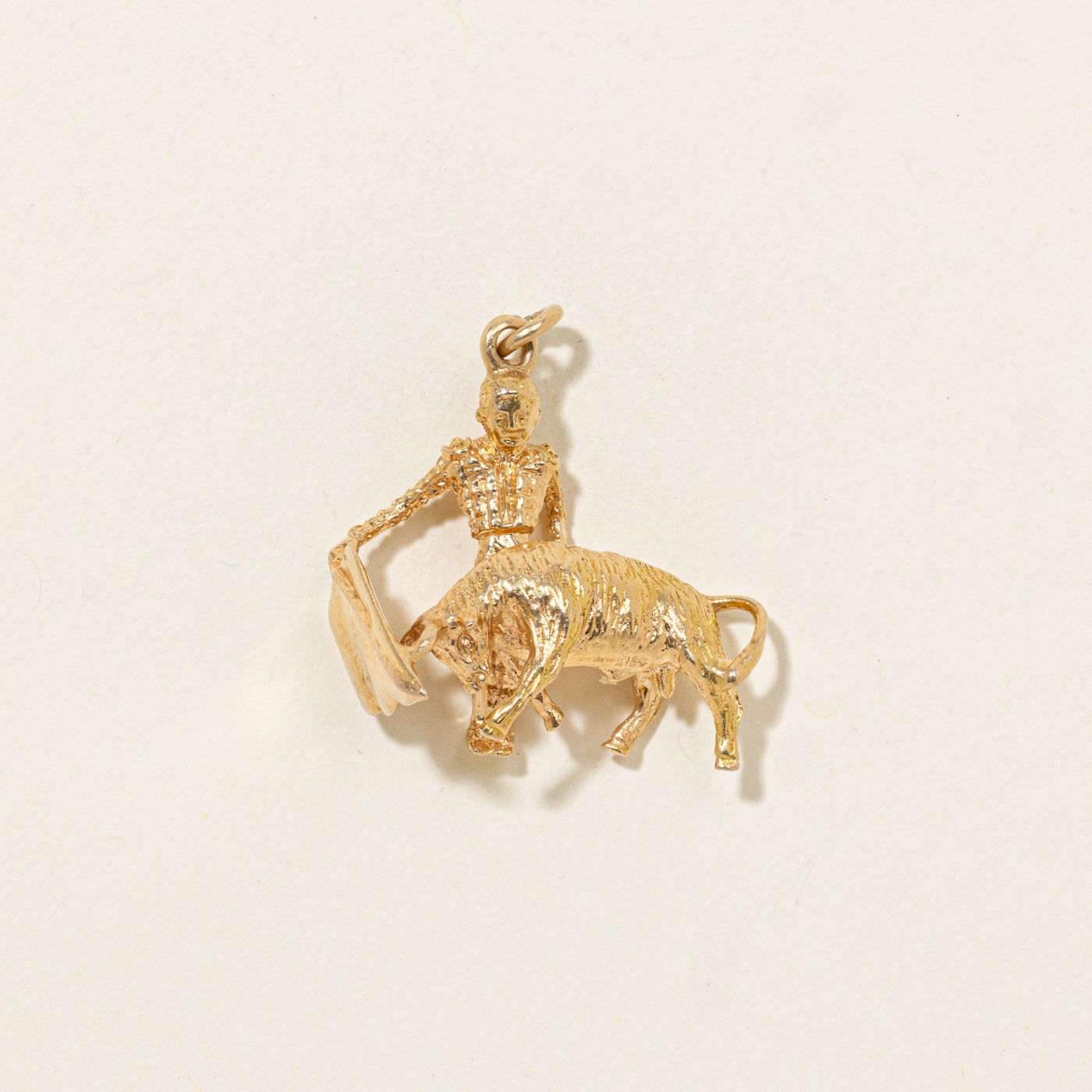 18k Bullfighter Charm