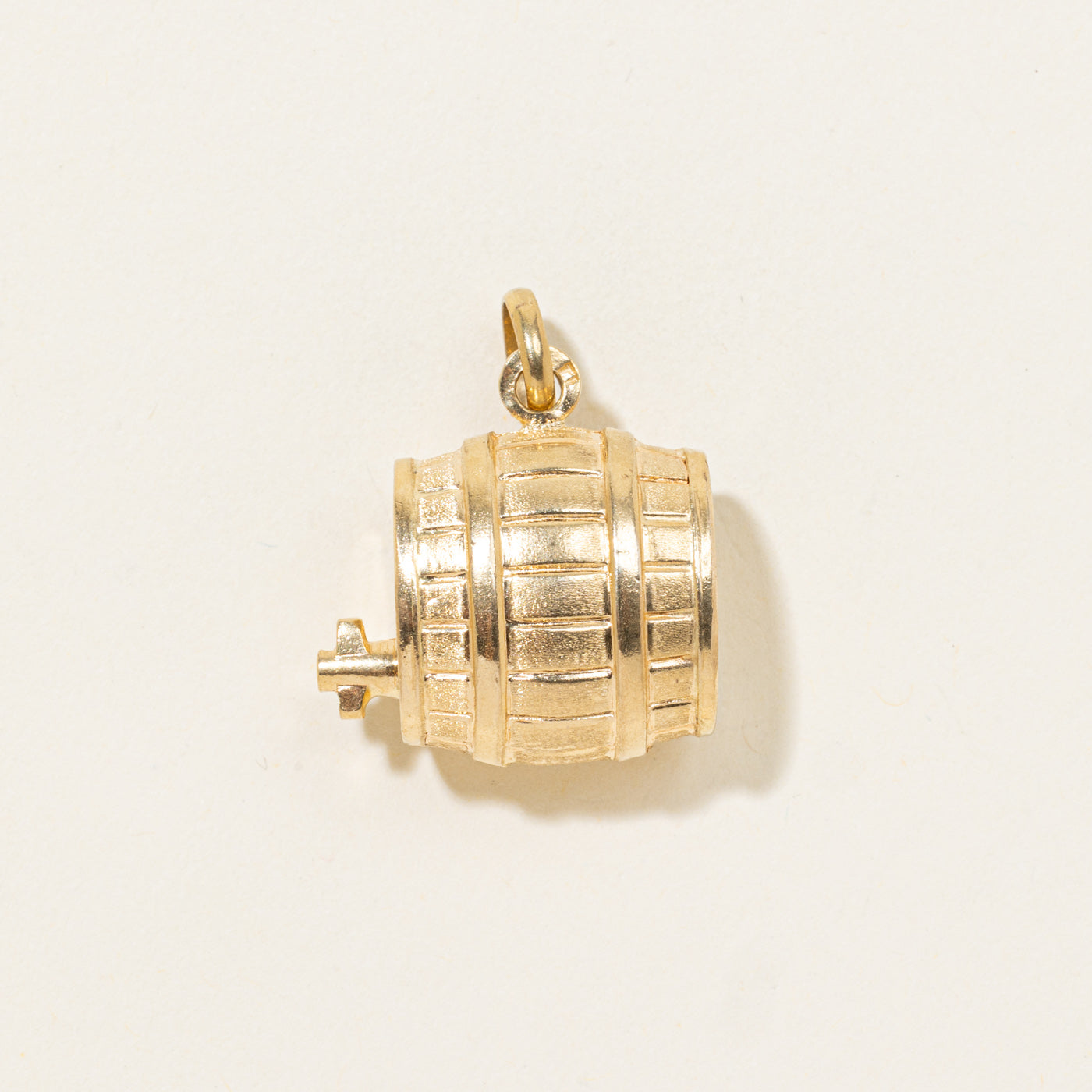18k Barrel Charm