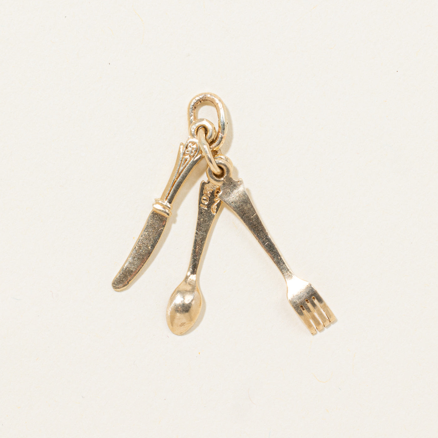 10k Cutlery Charm
