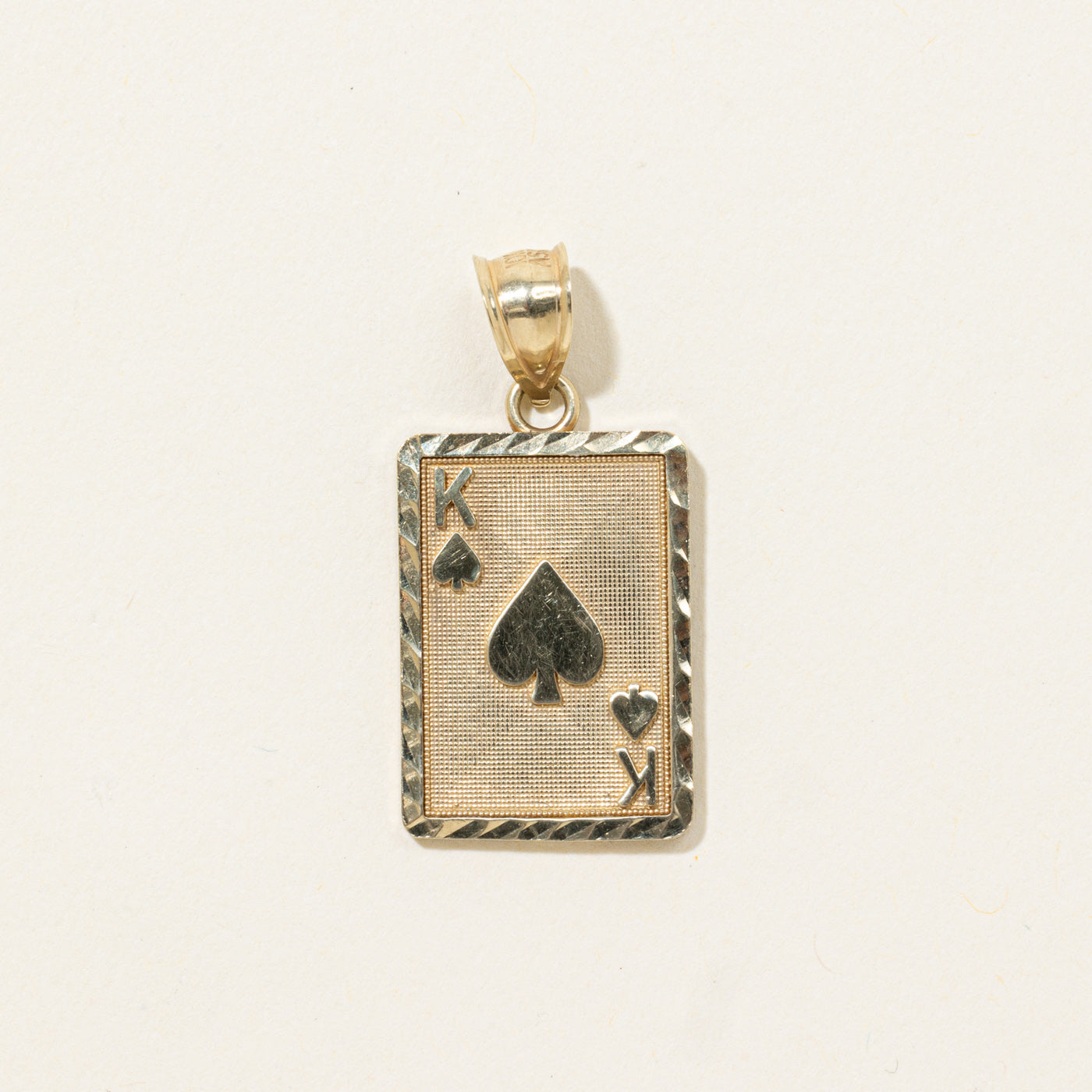 10k King of Spades Pendant