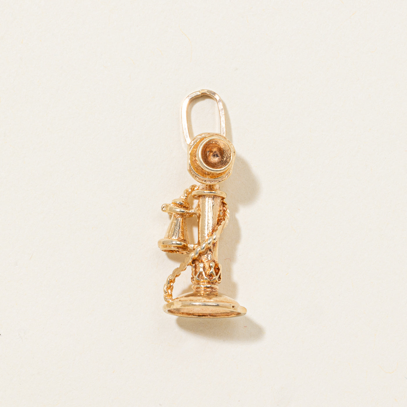 10k Candlestick Telephone Charm