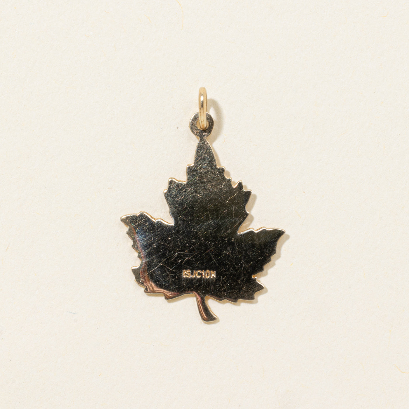 10k Maple Leaf Charm