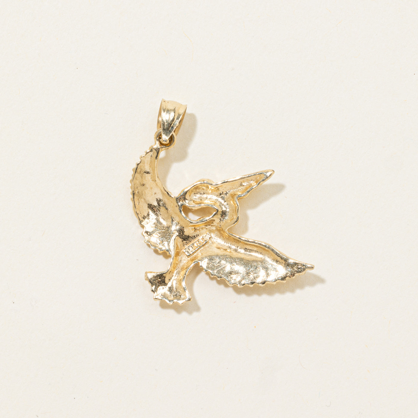 14k Flying Pelican Pendant