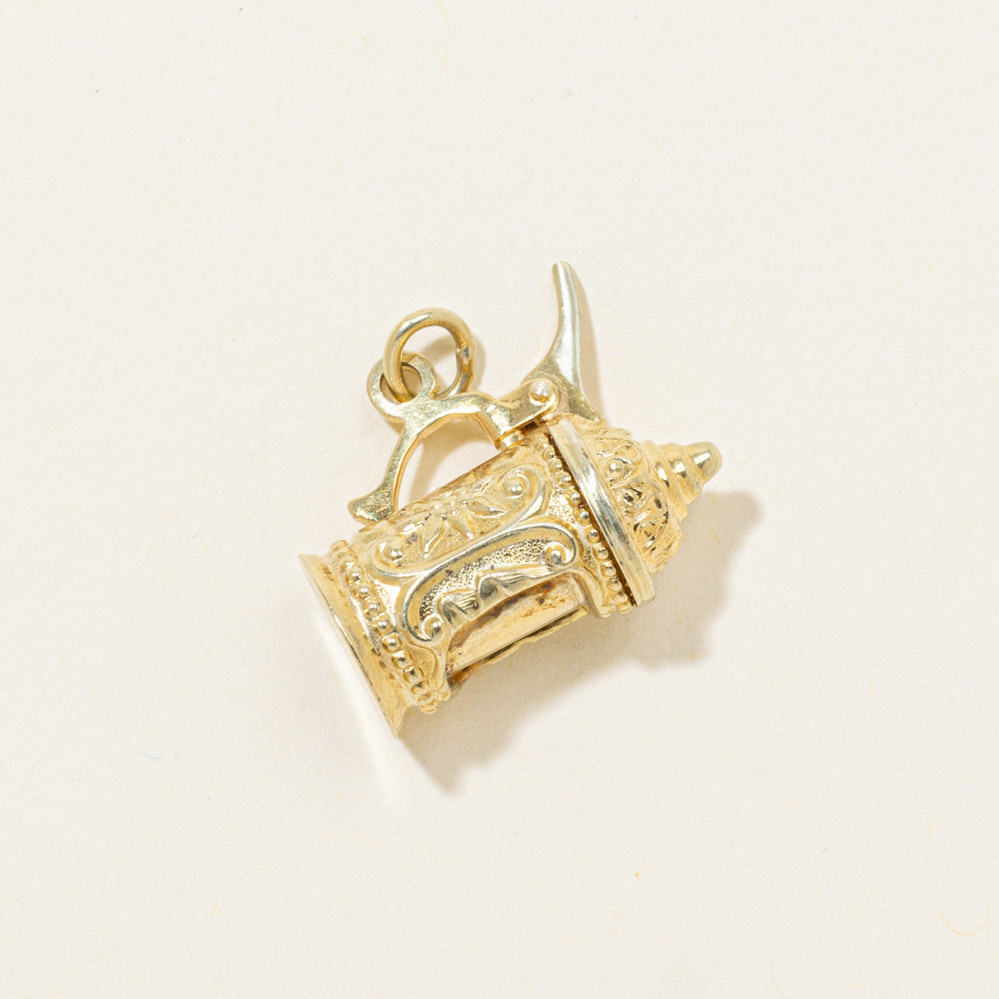 14k Ornate Beer Stein Charm