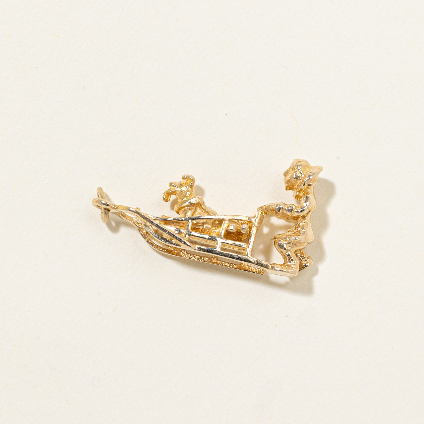 14k Dog Sled Charm