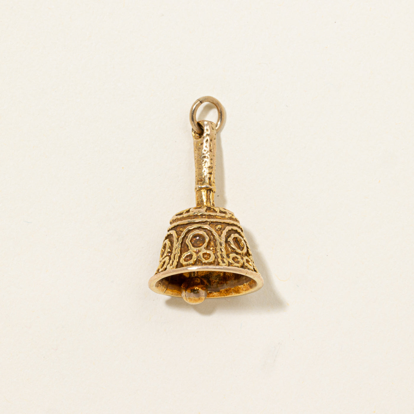 9k Ornate Bell Charm