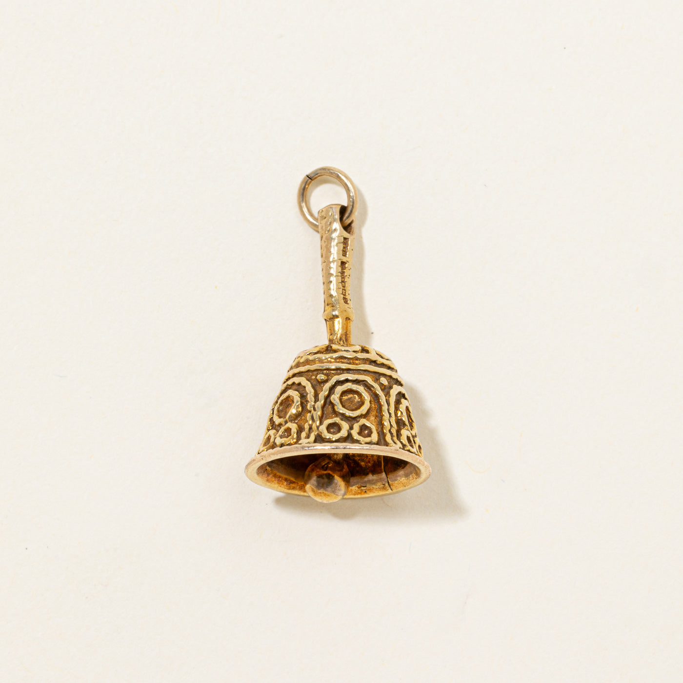 9k Ornate Bell Charm