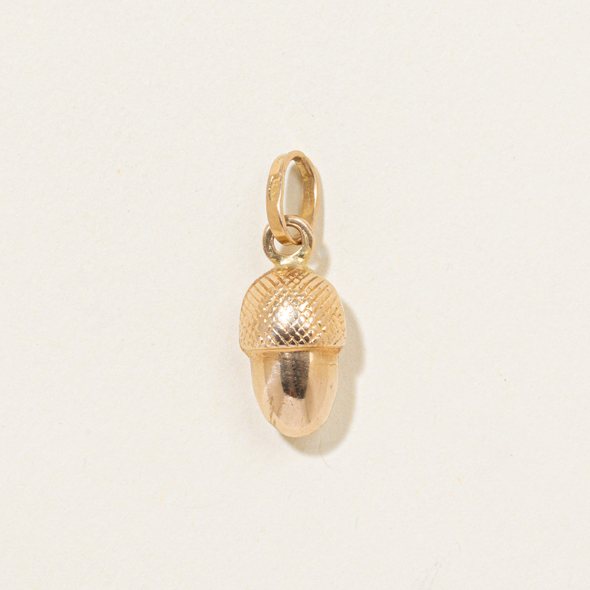 Italian 18k Acorn Charm
