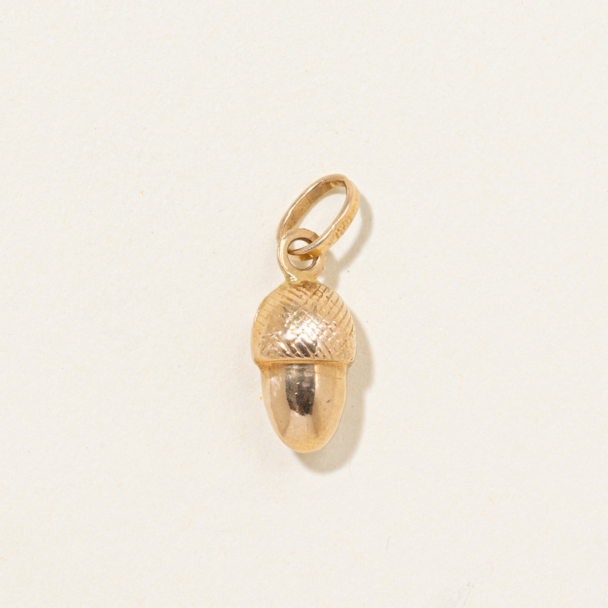 Italian 18k Acorn Charm