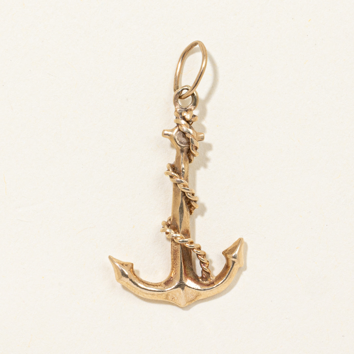 14k Large Anchor Pendant