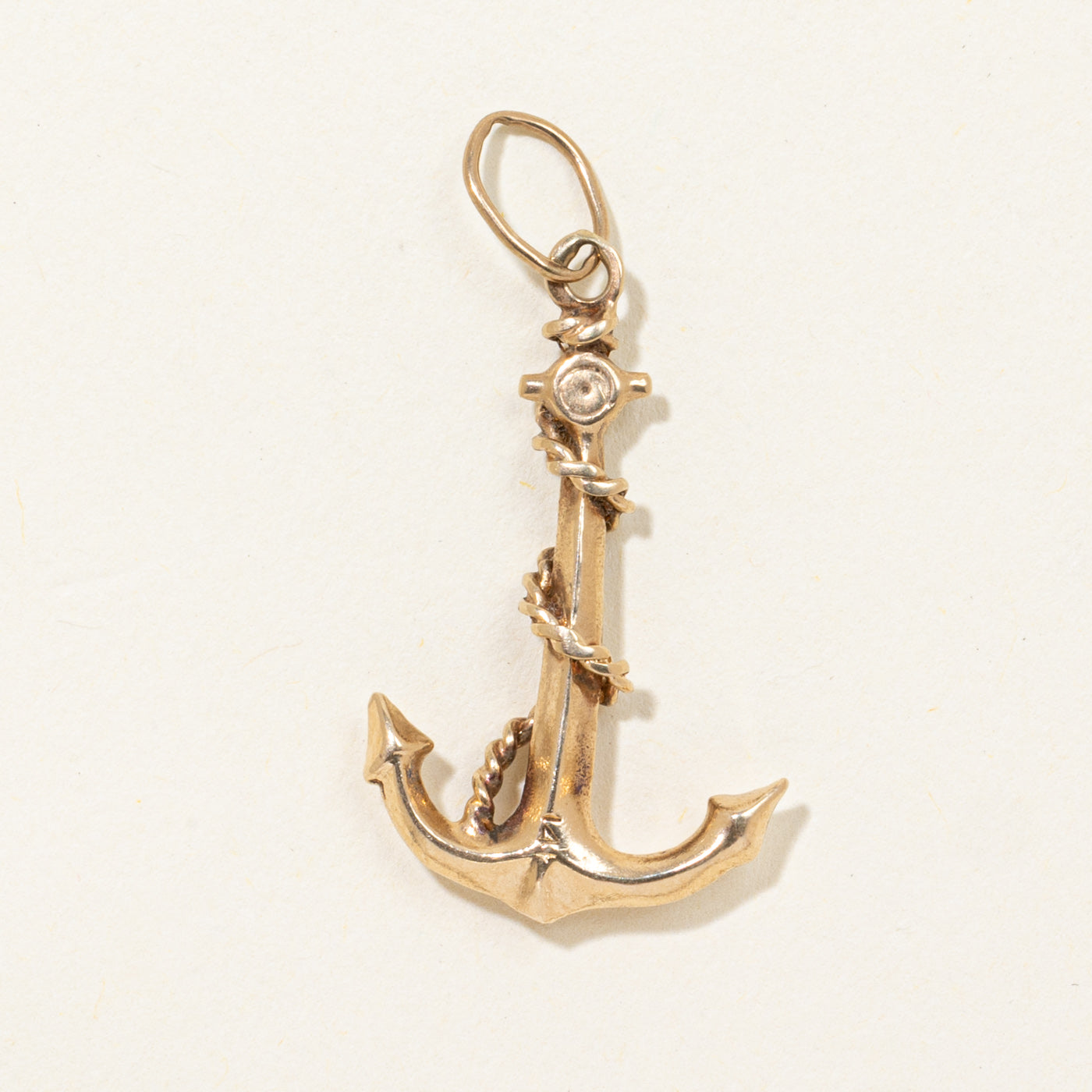 14k Large Anchor Pendant