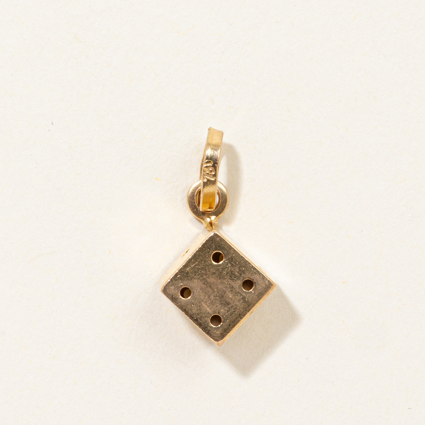 18k Lucky Dice Pendant