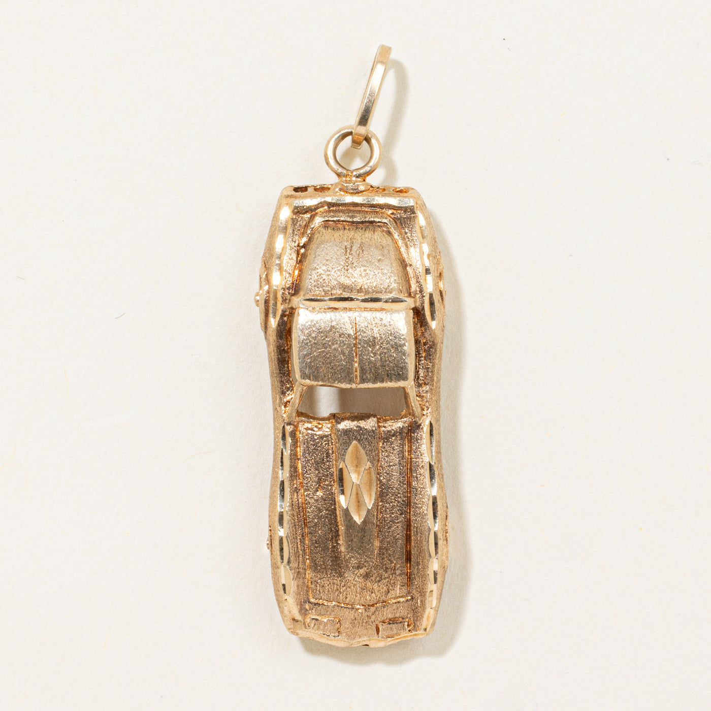 10k Diamond-Cut Car Charm