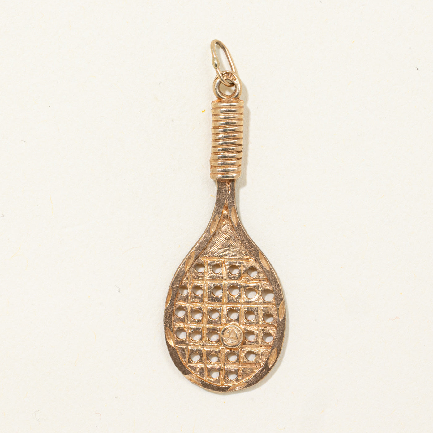10k Tennis Racket Charm