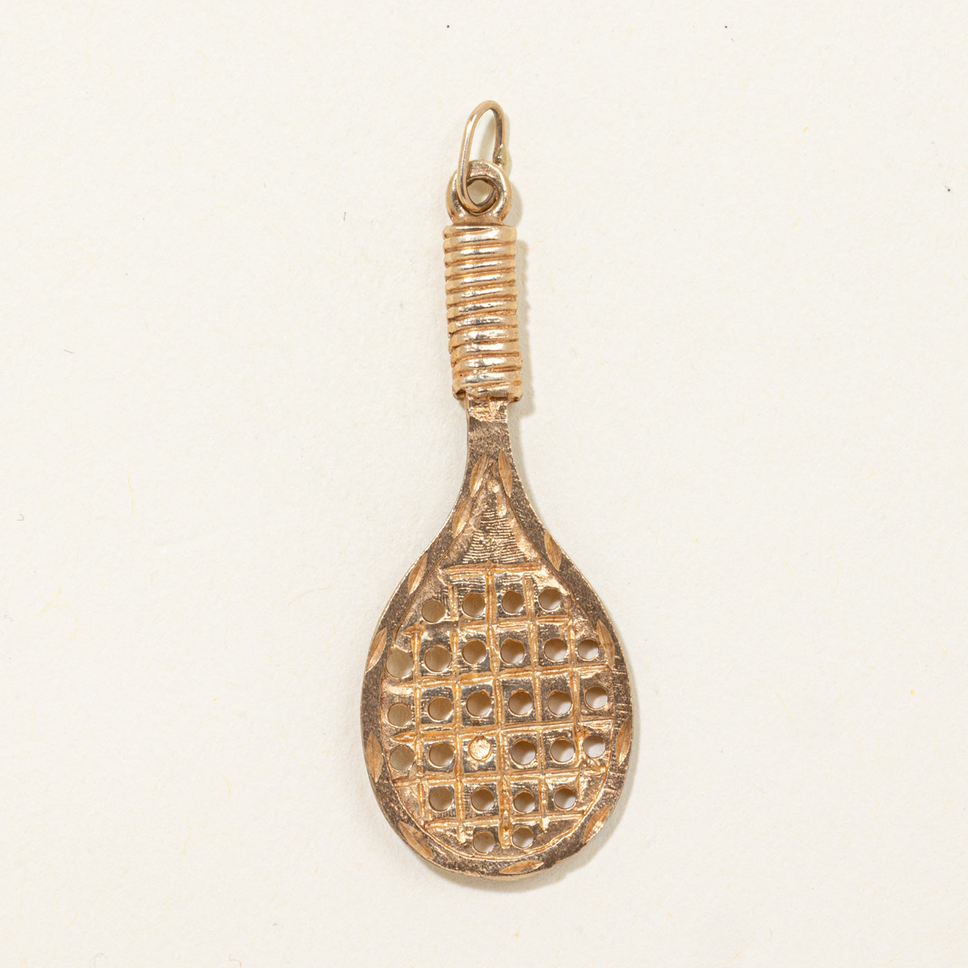 10k Tennis Racket Charm