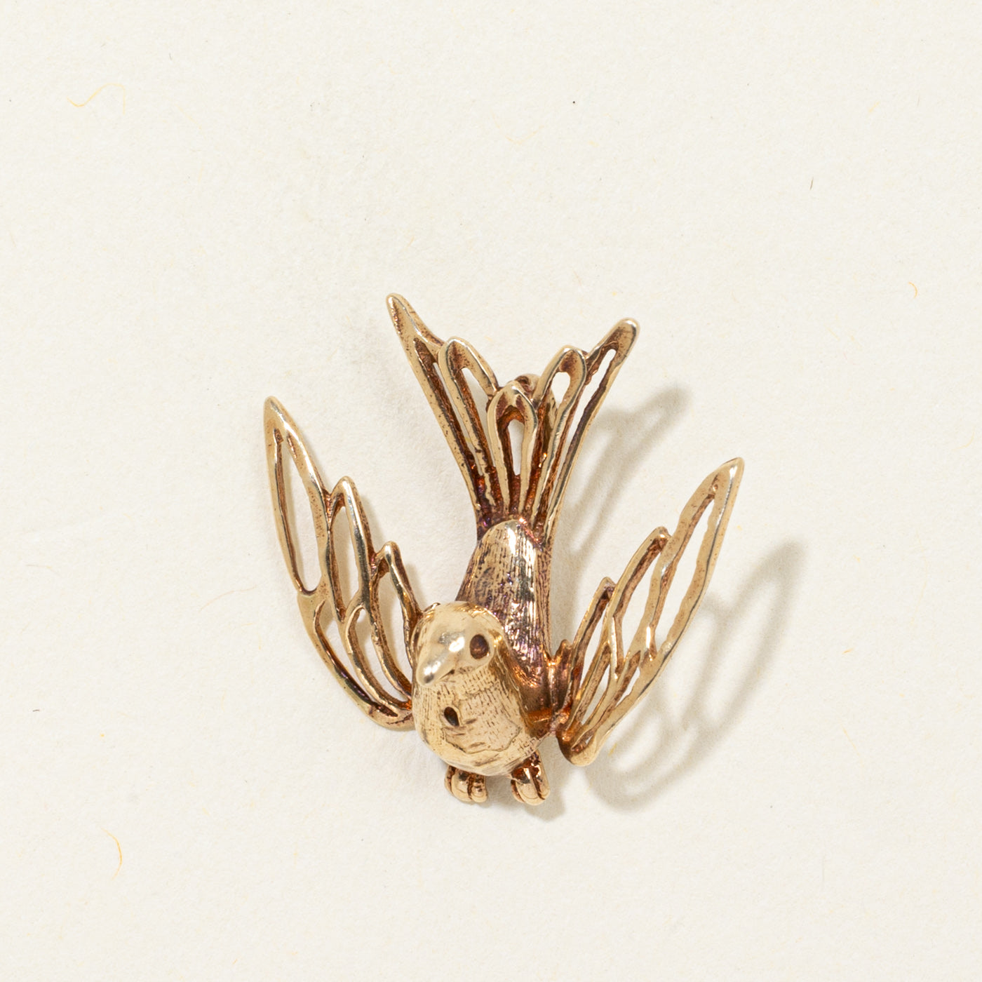 9k Openwork Bird Pendant