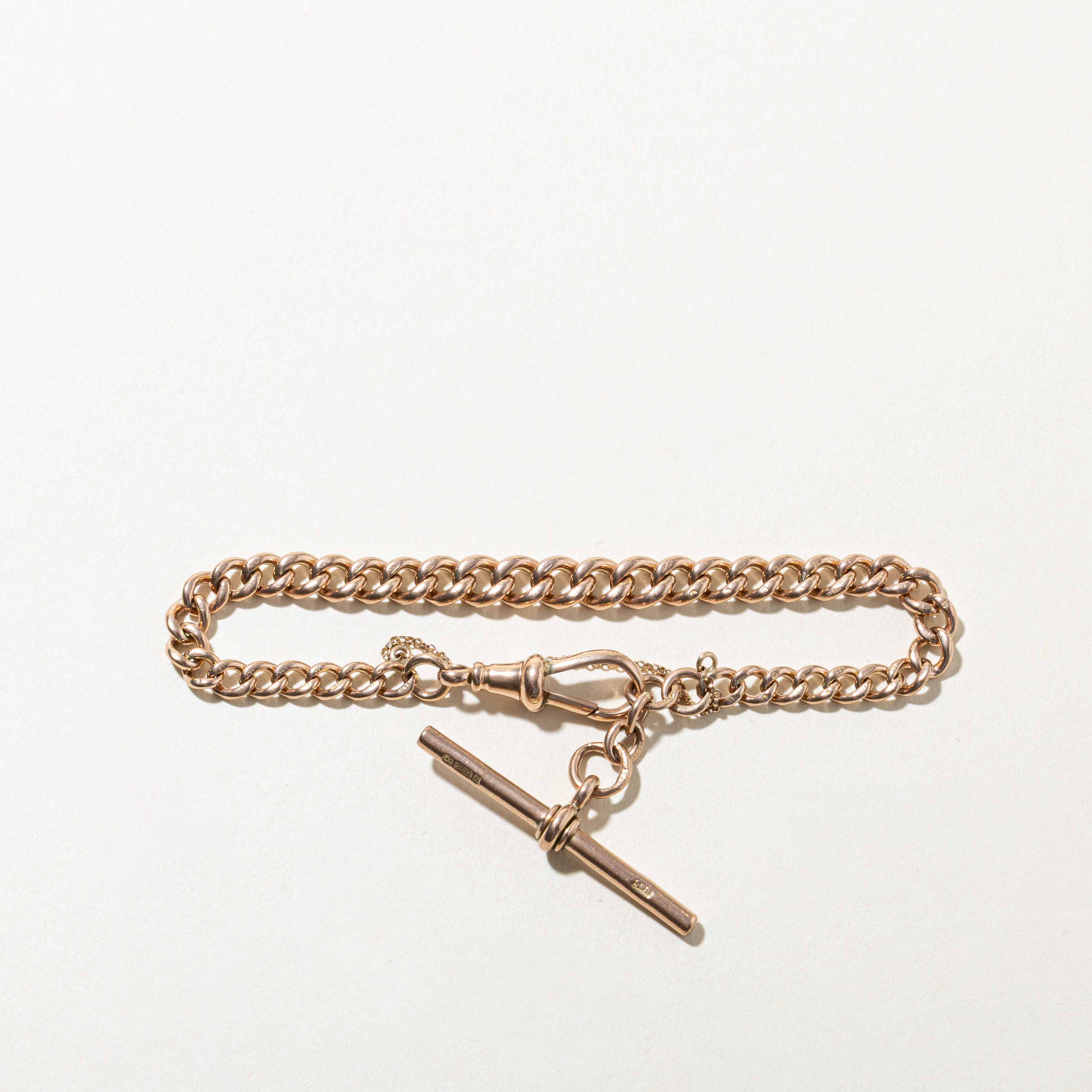 Birmingham 9k Rose Gold Toggle Clasp Bracelet