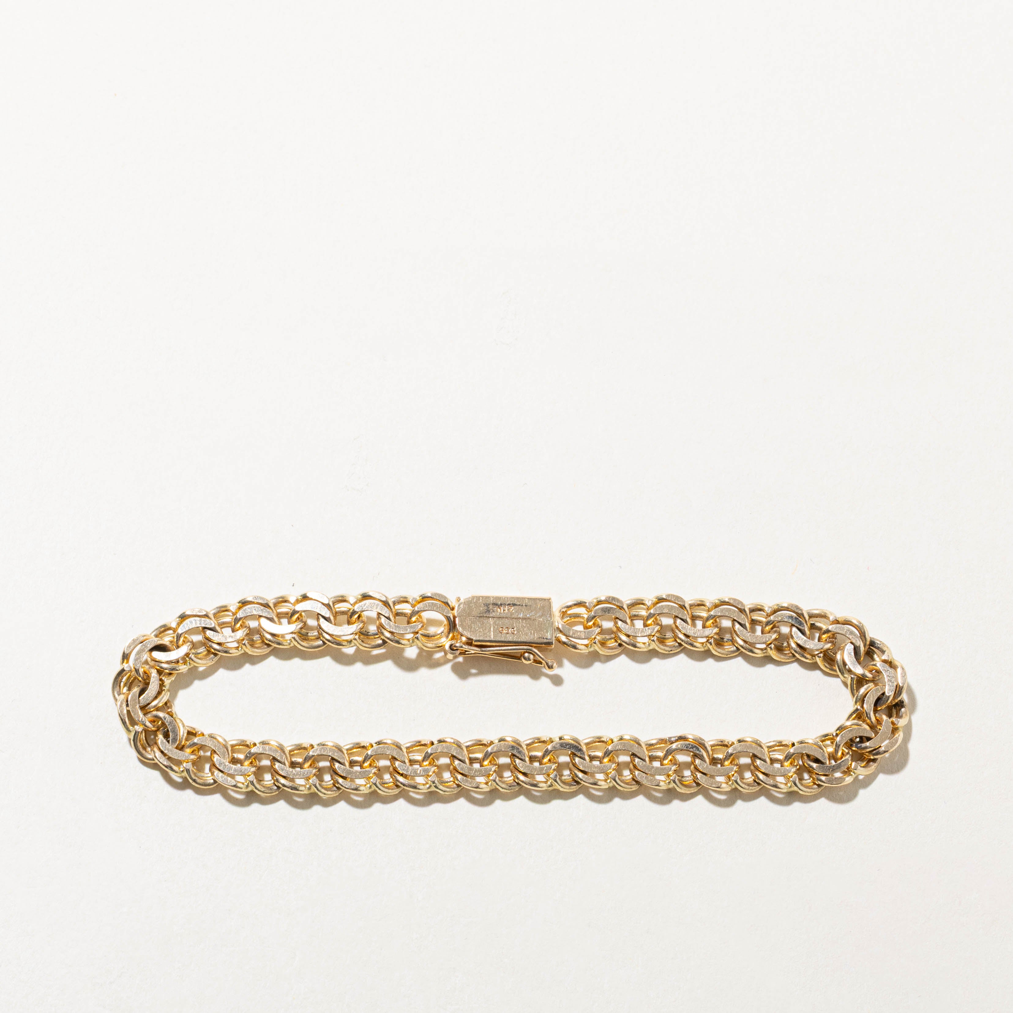 14k Double Link Chain | 8"