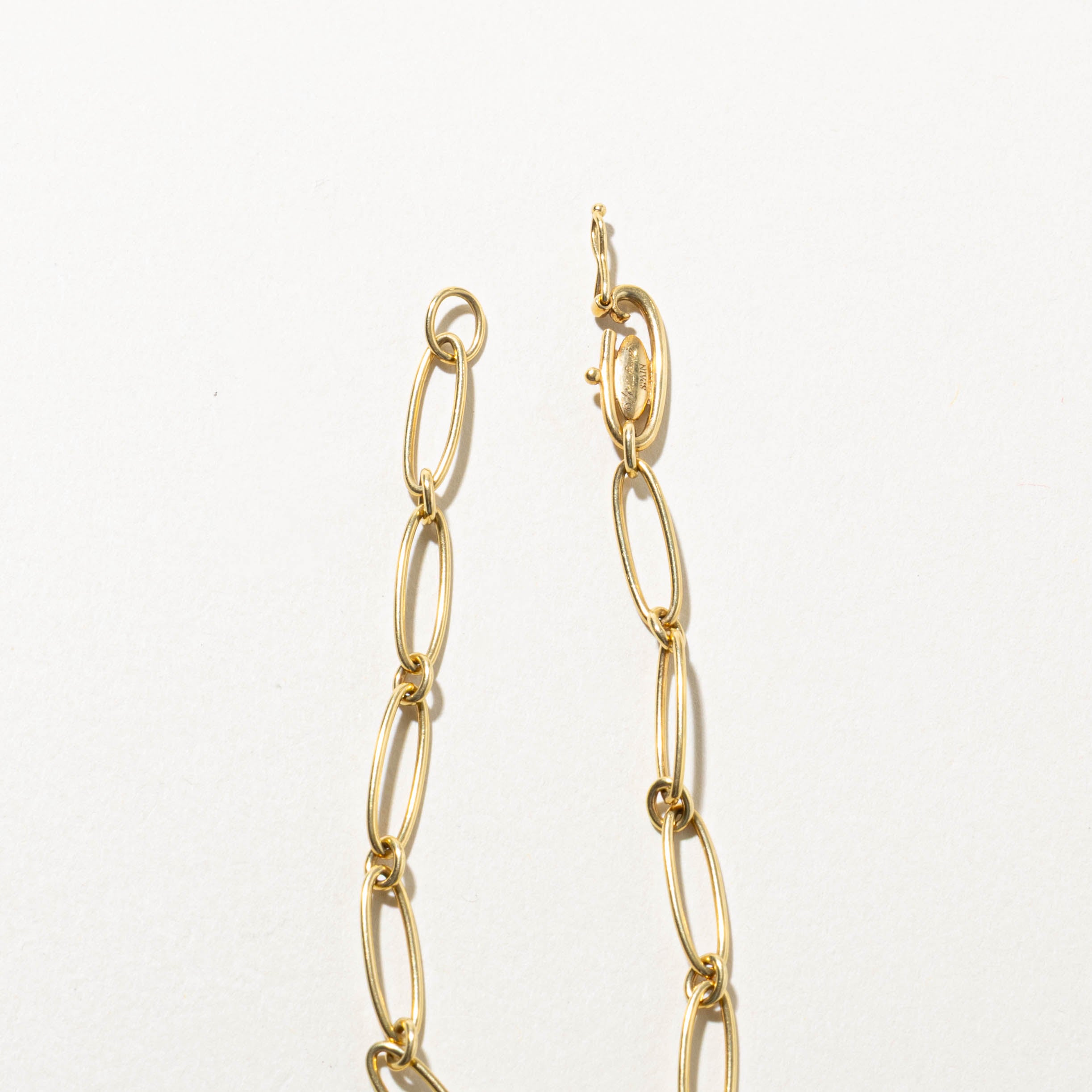 ‘Tiffany & Co’ Elsa Peretti Curved Heart Charm Bracelet