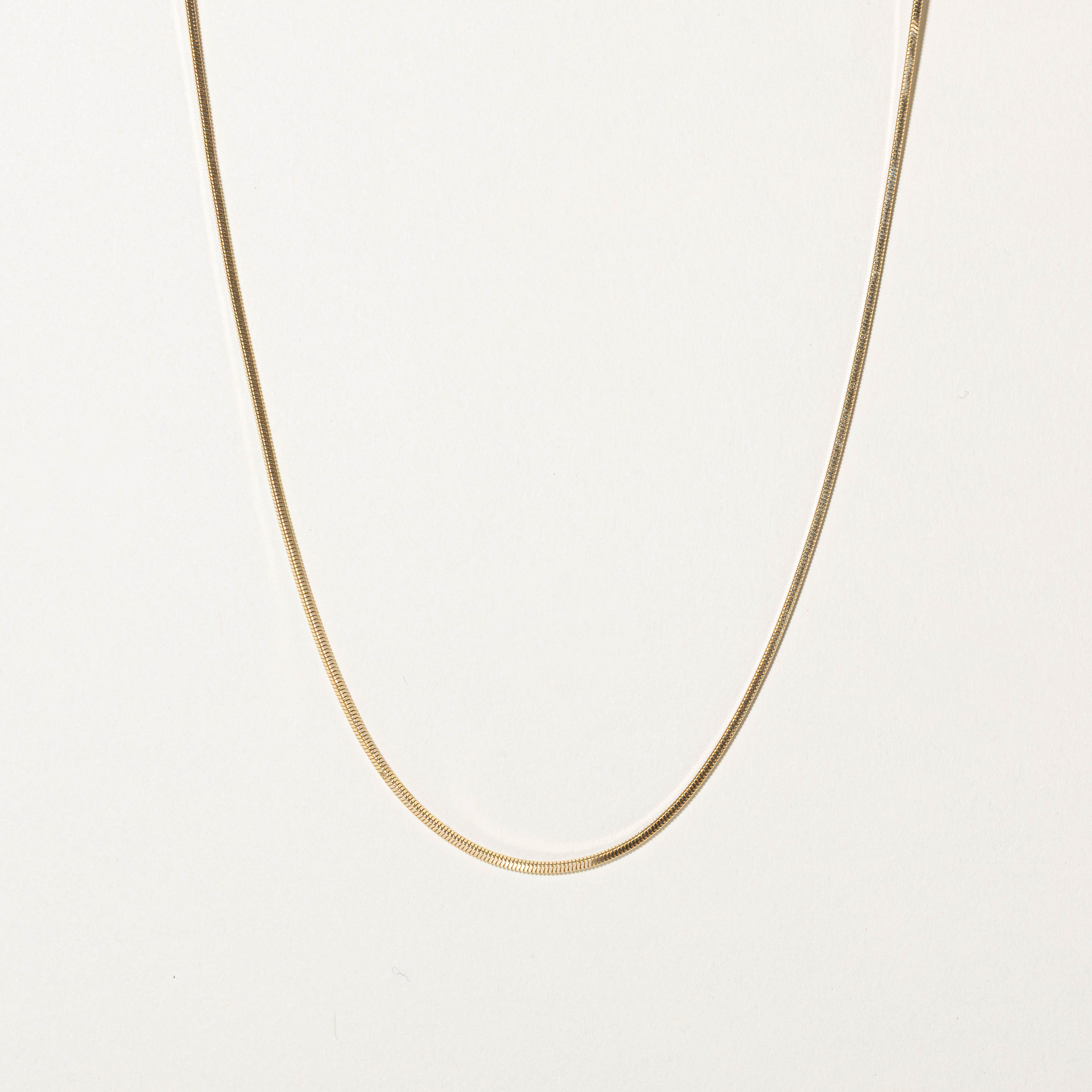 Italian 18k Herringbone Chain | 21"