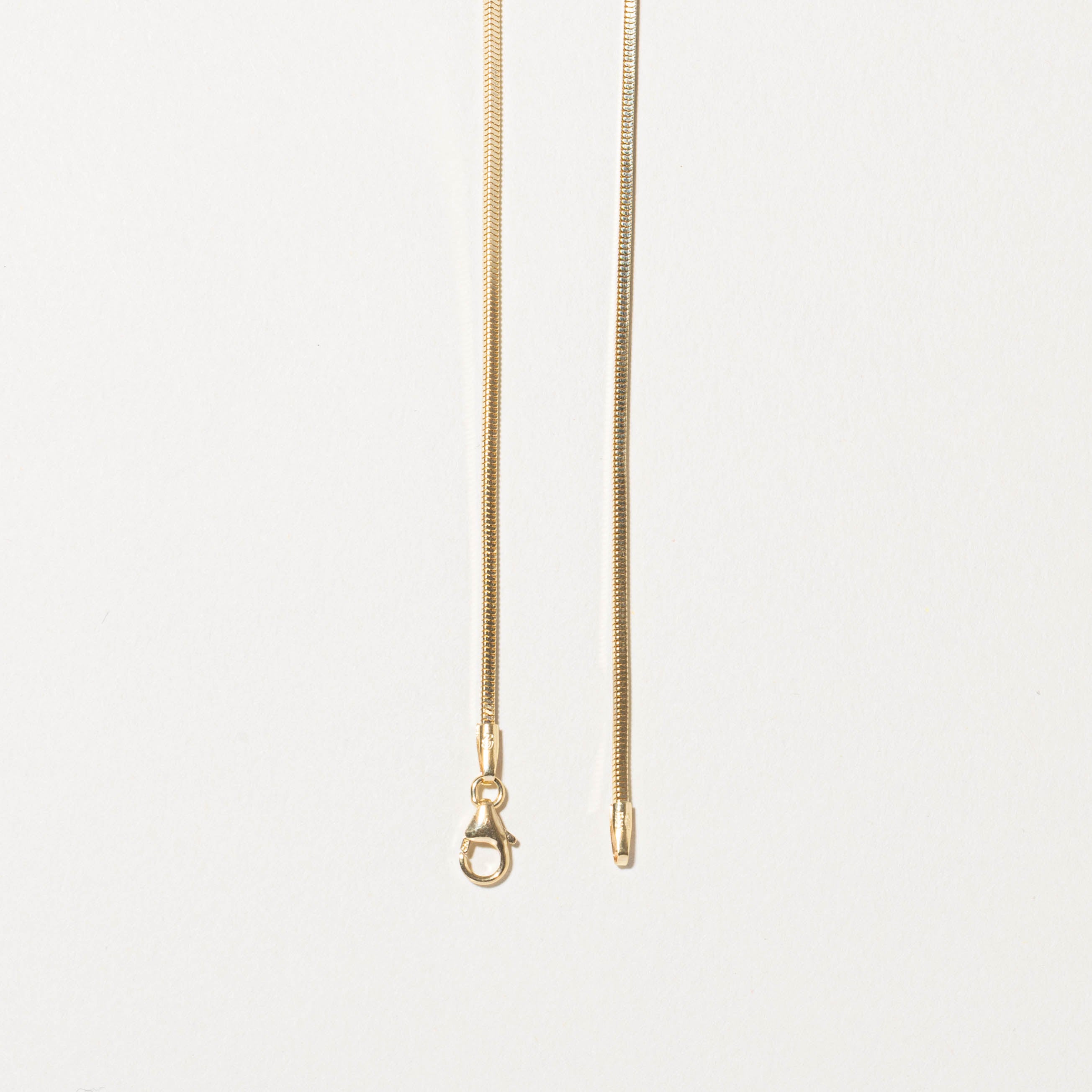 Italian 18k Herringbone Chain | 21"