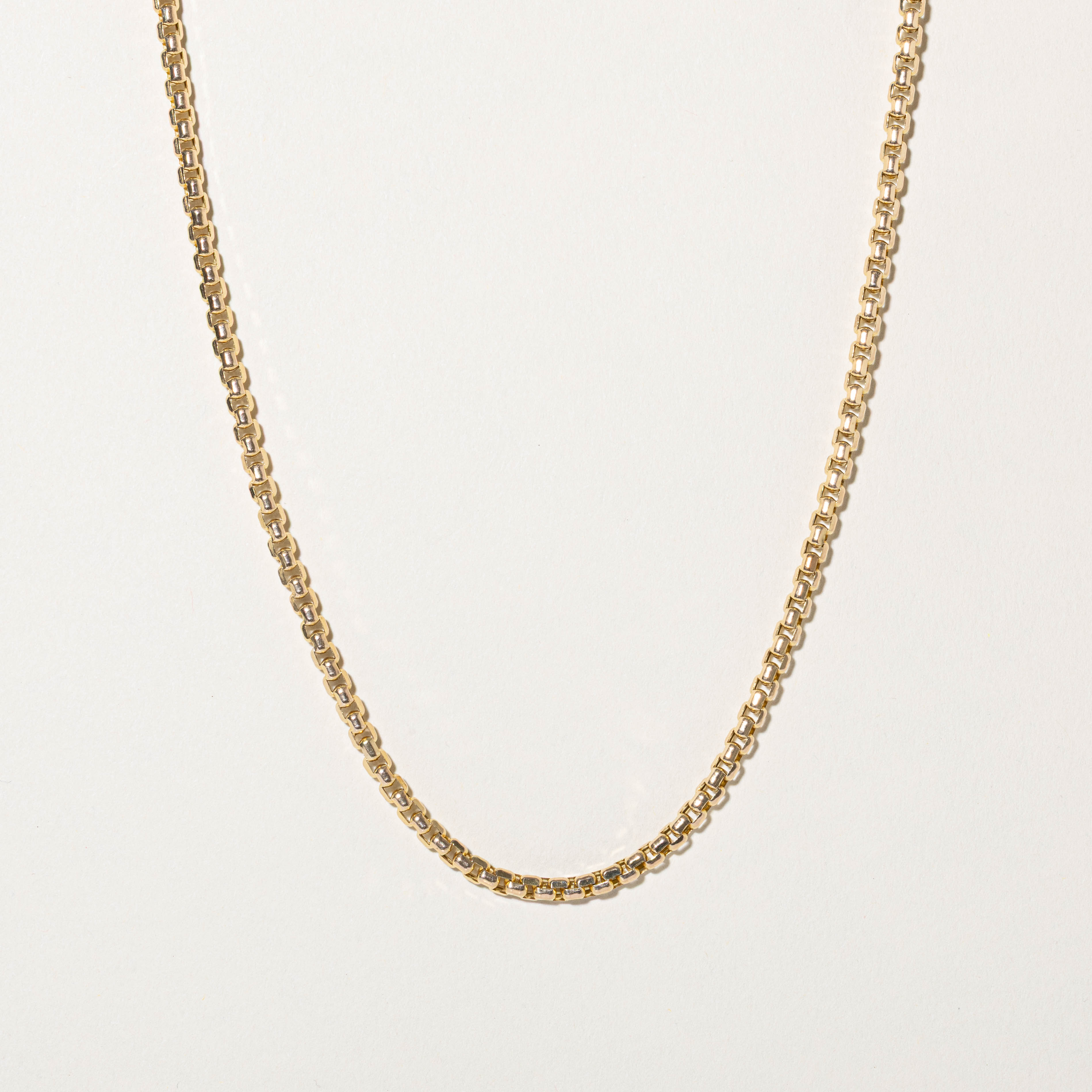 Italian 14k Box Link Chain | 24"